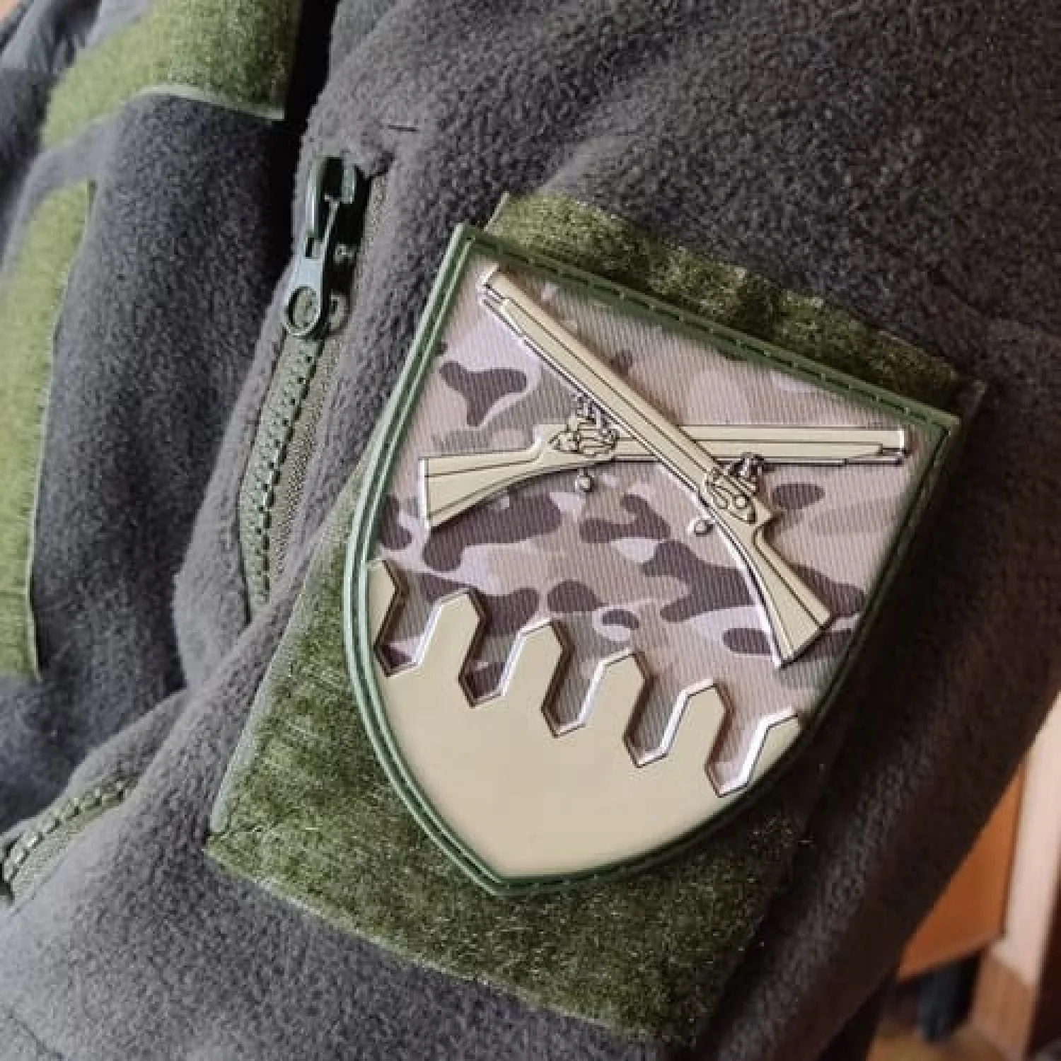 Шеврон ЗСУ 92 окрема механізована бригада ОК Схід мультикам об'ємний