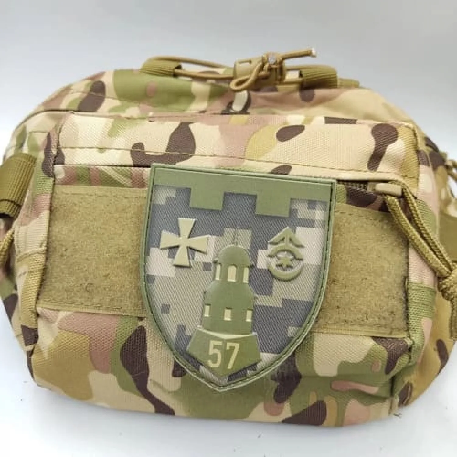 Шеврон ЗСУ 57 ОБ 104 ТрО піксель