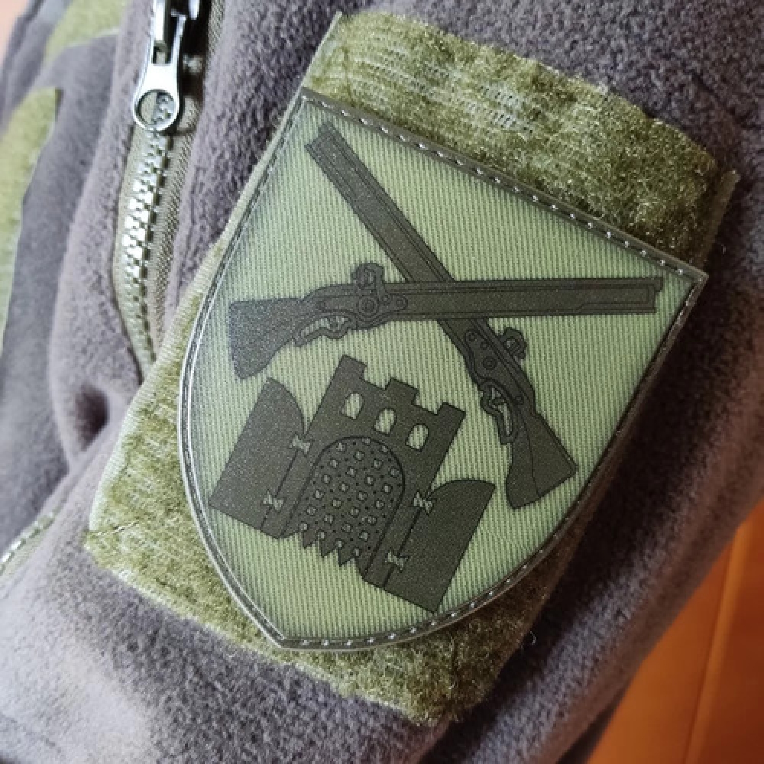 Шеврон ВСУ 23 Отдельный стрелковый батальон олива