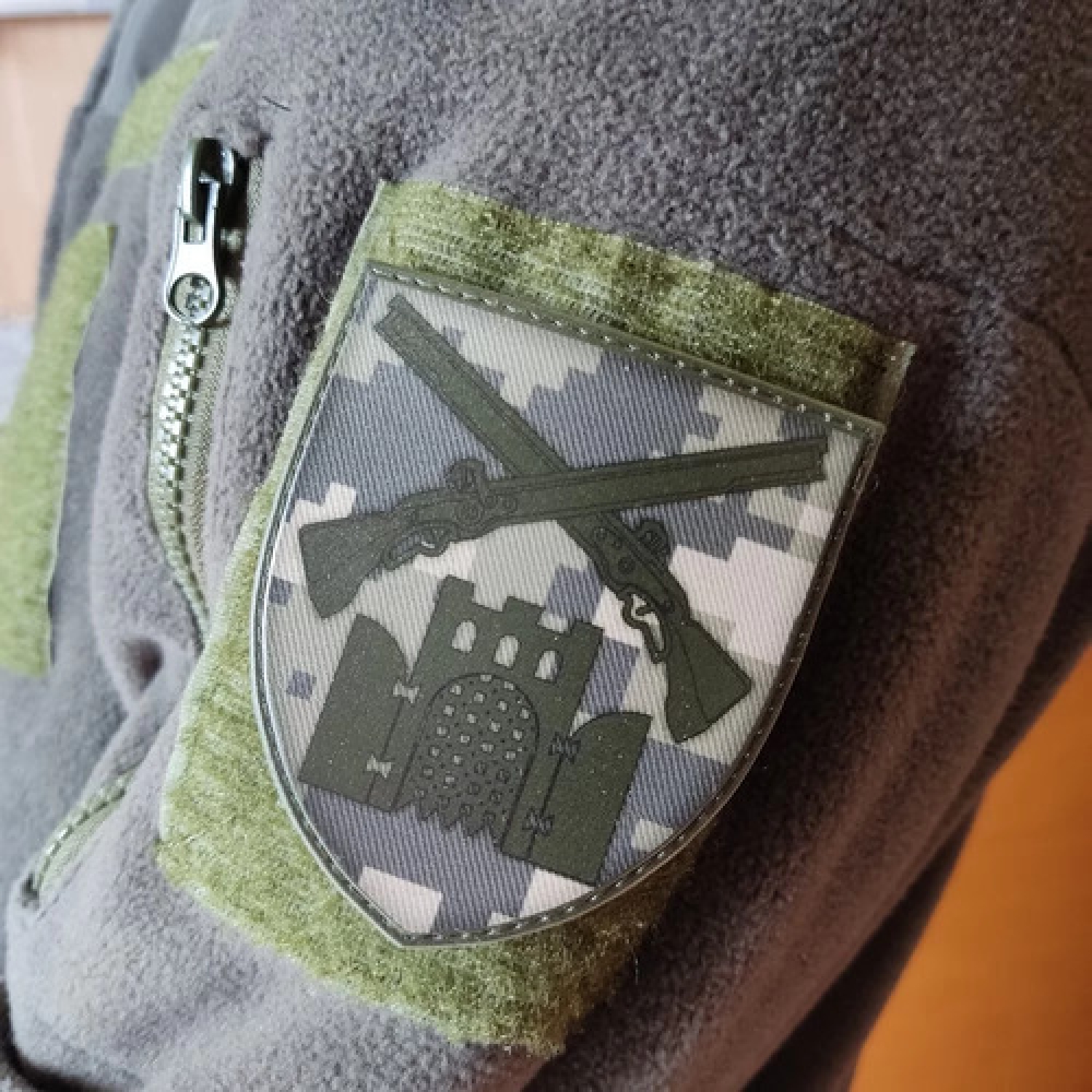 Шеврон ВСУ 23 Отдельный стрелковый батальон пиксель