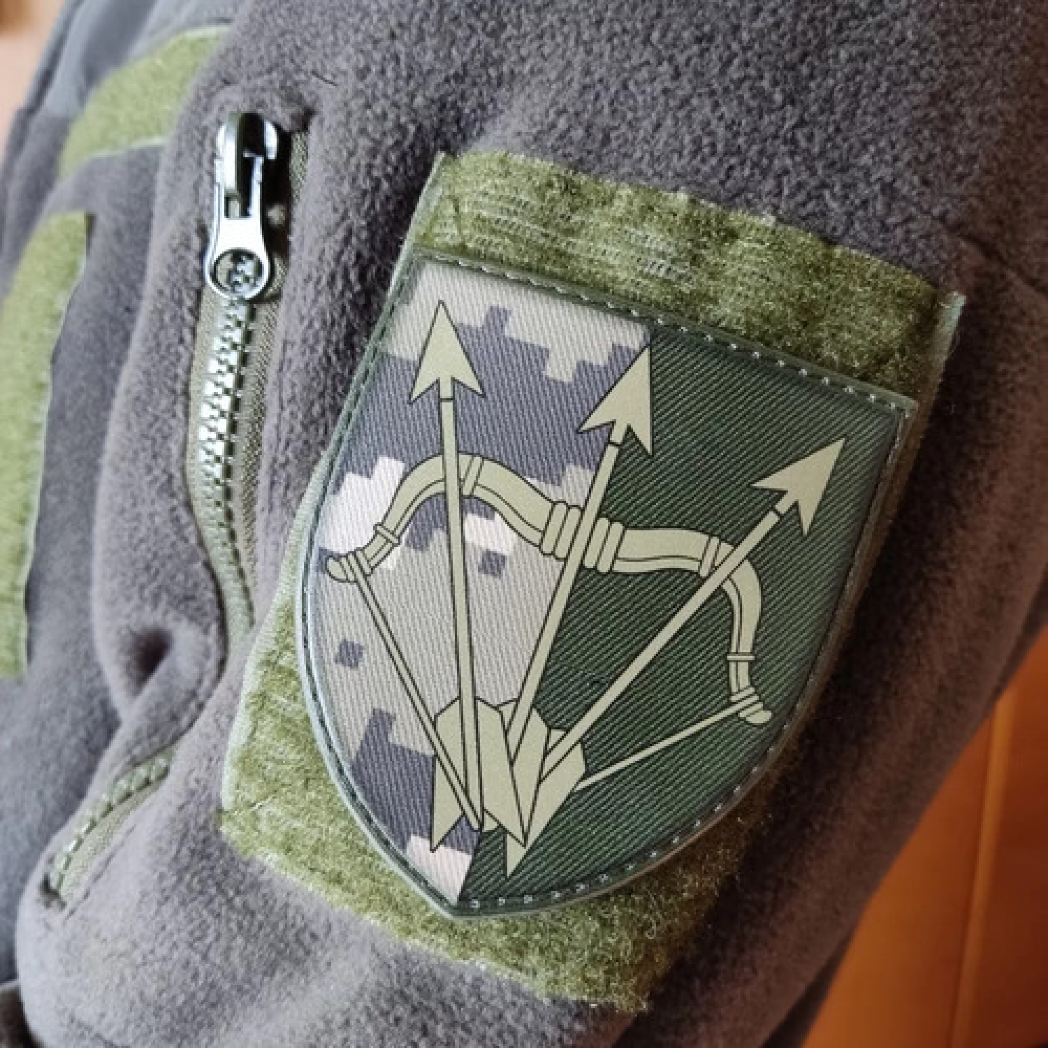 Шеврон ЗСУ 1129 зенітний ракетний полк ОК Північ піксель