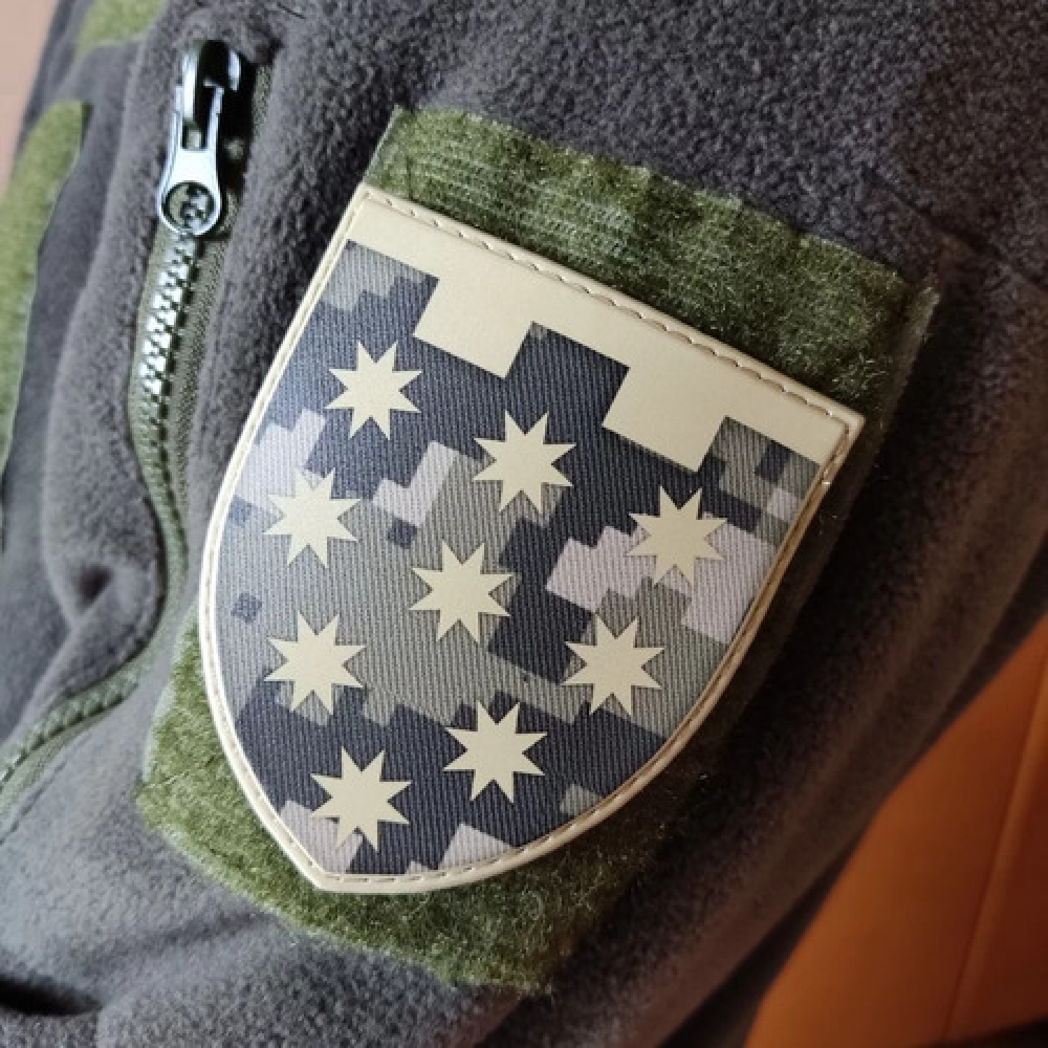 Шеврон ТрО 108 бригади ЗСУ Дніпро піксель