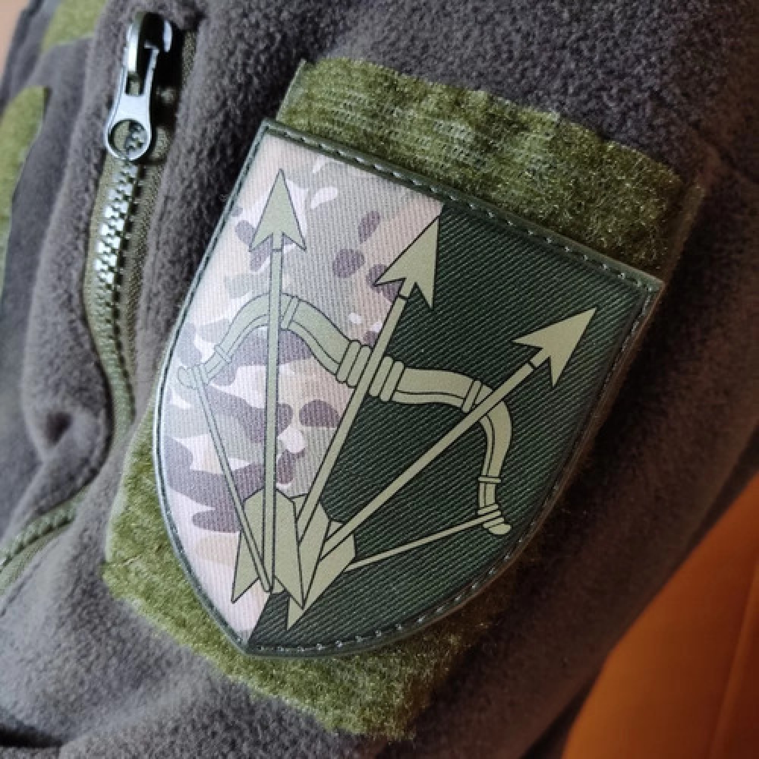 Шеврон ЗСУ 1129 зенітний ракетний полк ОК Північ мультикам