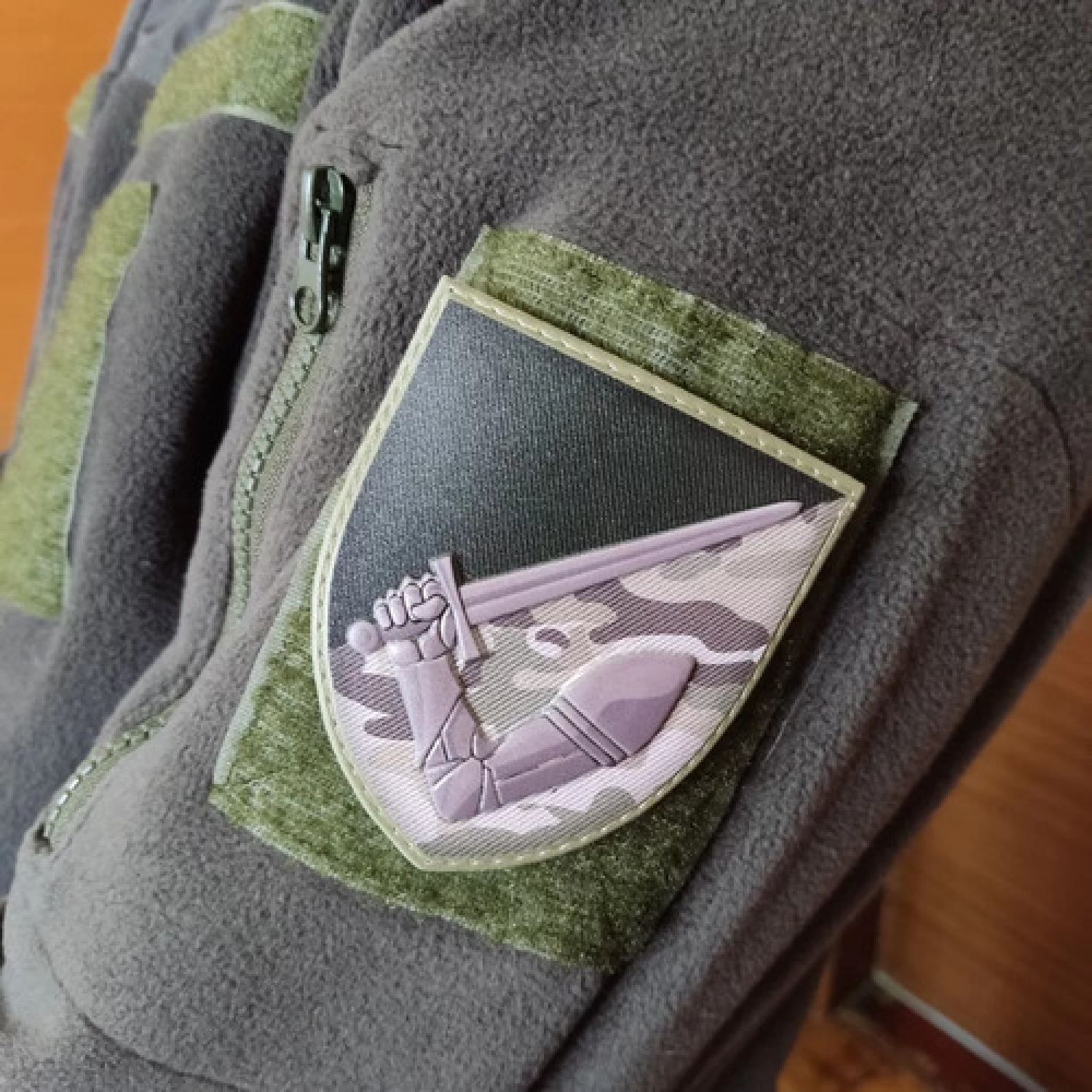 Шеврон рука з мечем 117-та ОМБр мультикам