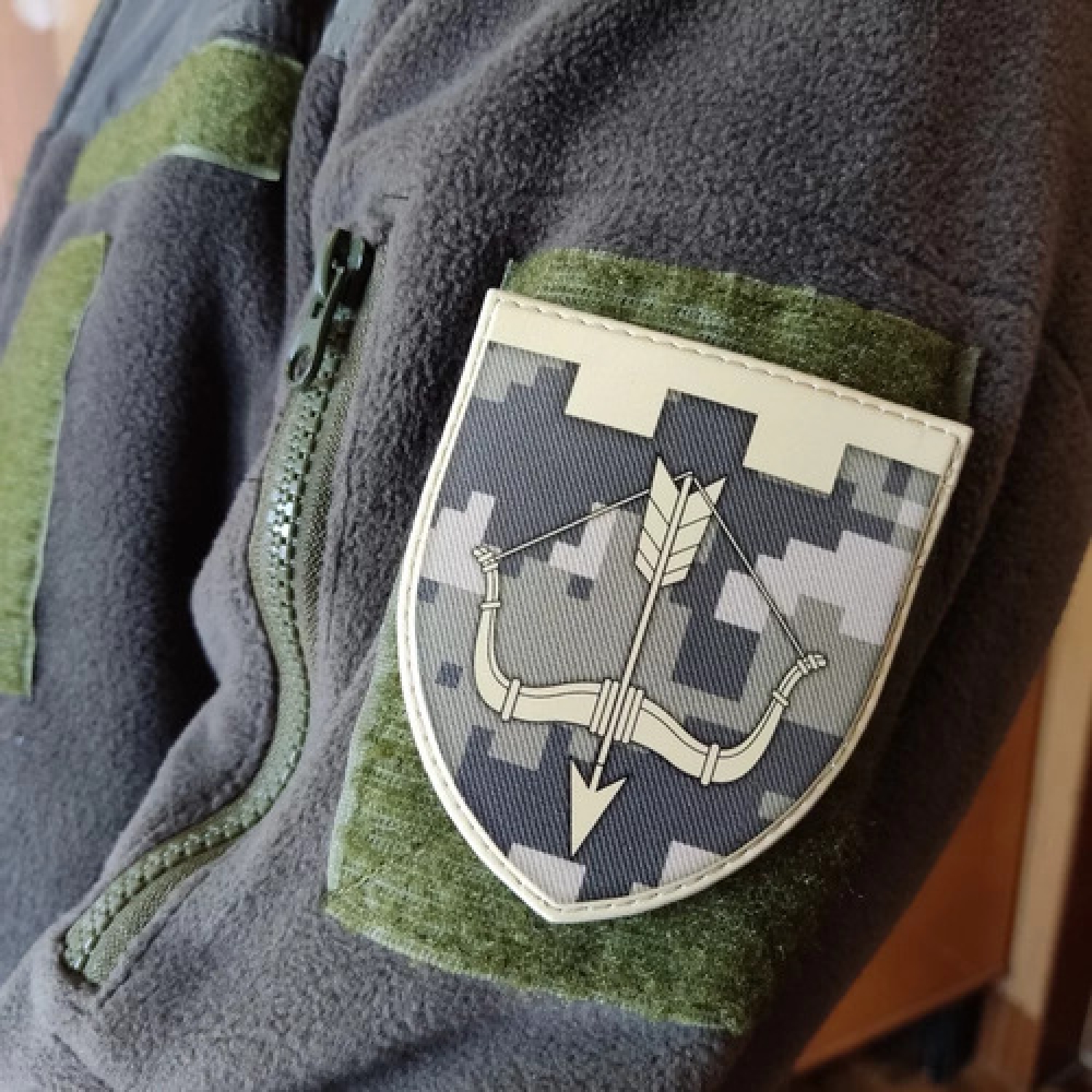 Шеврон ТрО 118 бригады ВСУ Черкассы пиксель