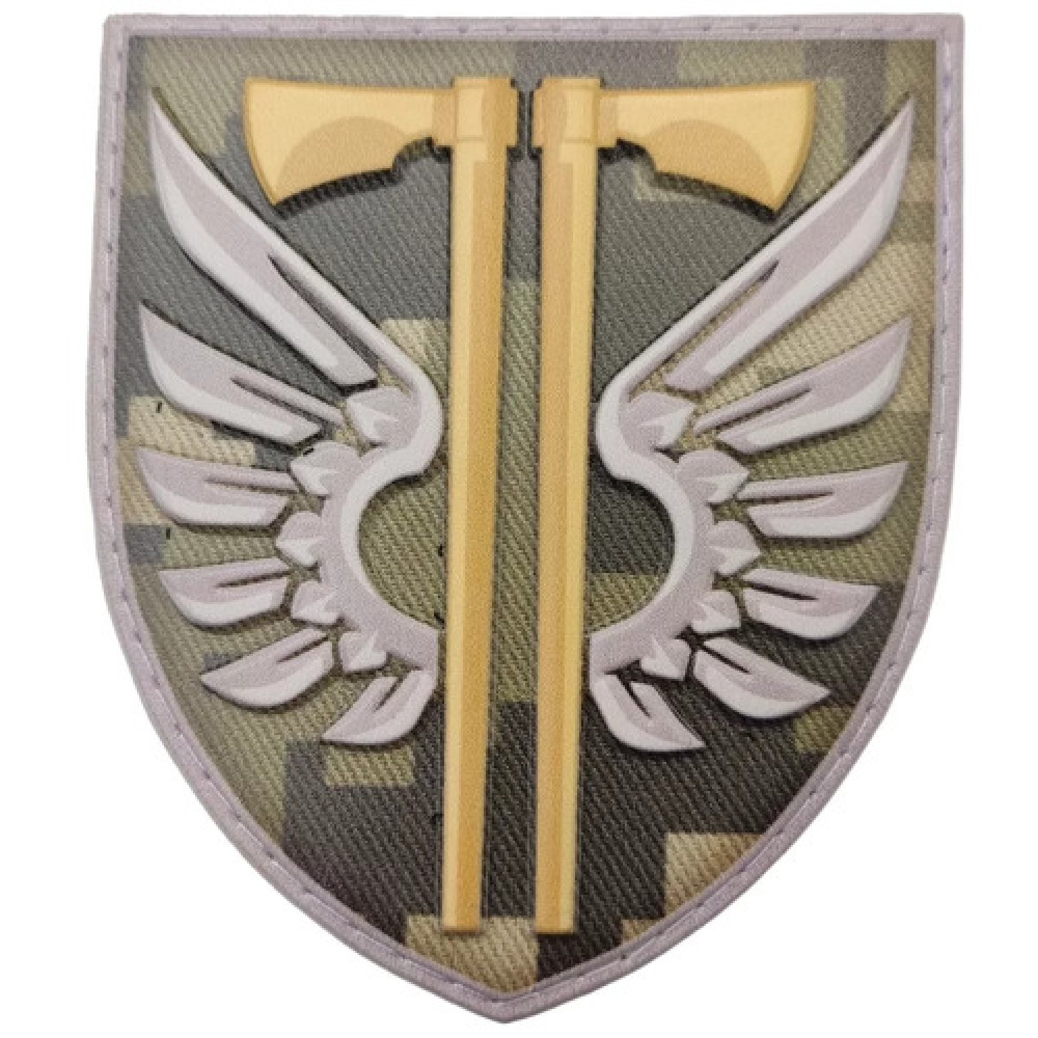 Шеврон ЗСУ 77 окрема аеромобільна бригада новий піксель