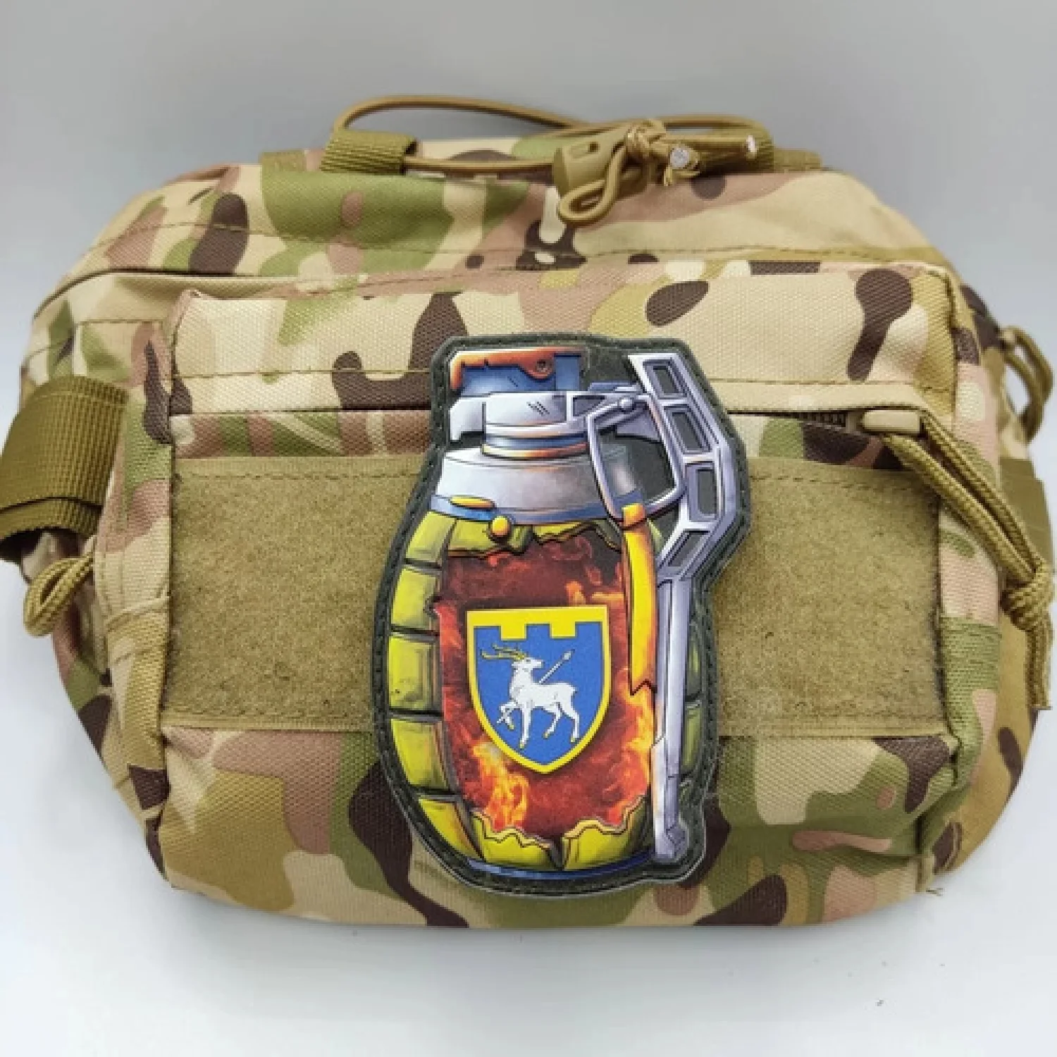 Шеврон граната ТрО 123 бригади ЗСУ Миколаїв