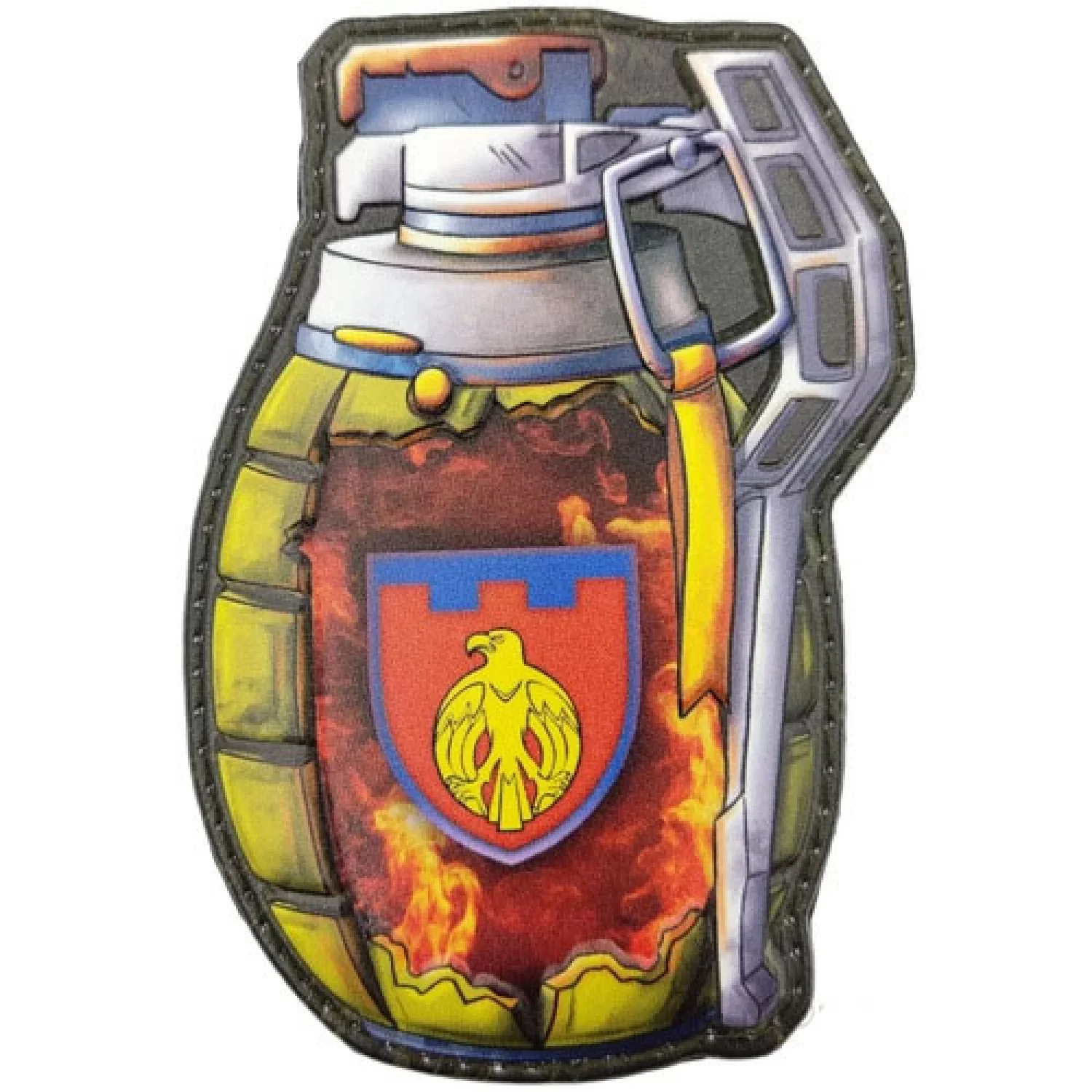 Шеврон граната ТрО 121 бригади ЗСУ Кіровоград