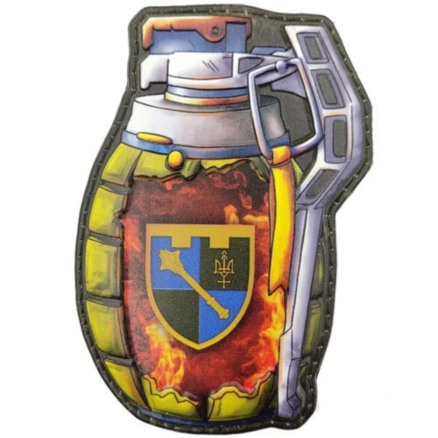 Шеврон граната Регіональне управління Сил ТрО “Північ” Збройних Сил України