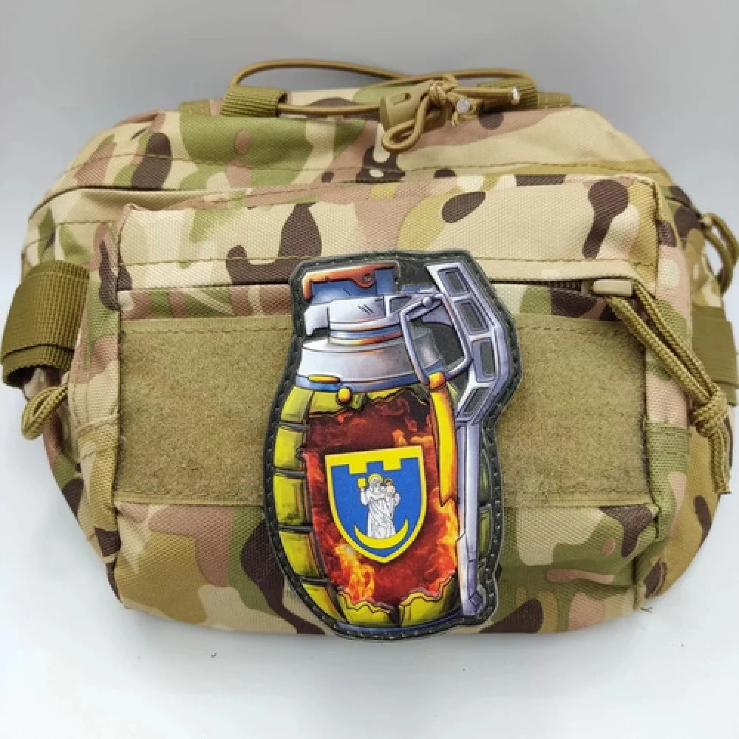 Шеврон граната ТрО 117 бригади ЗСУ Суми