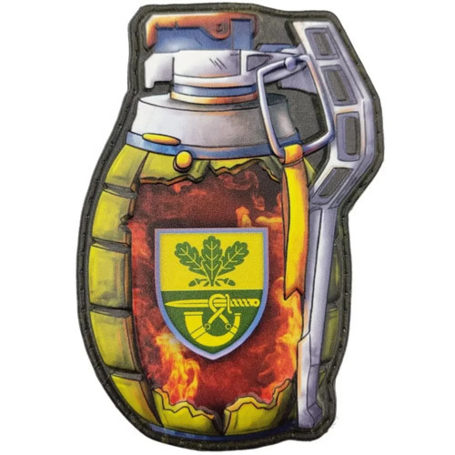 Шеврон граната 61 окрема піхотна єгерська бригада ОК Північ