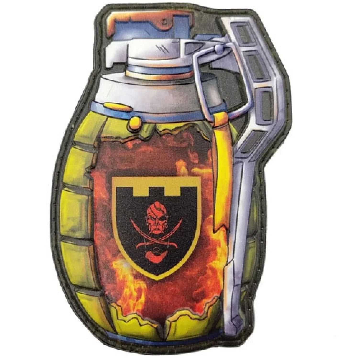 Шеврон граната ТрО 129 бригади ЗСУ