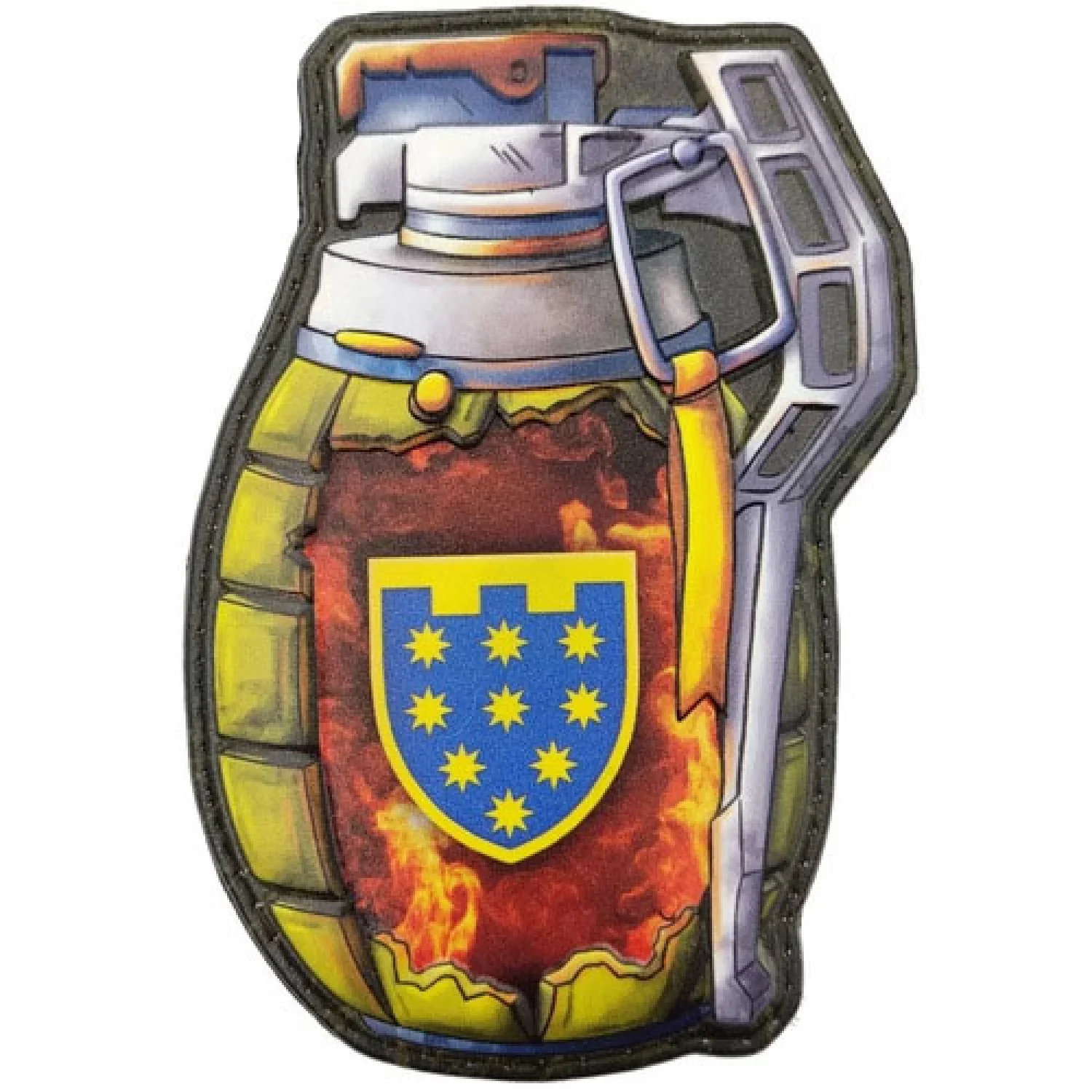 Шеврон граната ТрО 108 бригади ЗСУ Дніпро