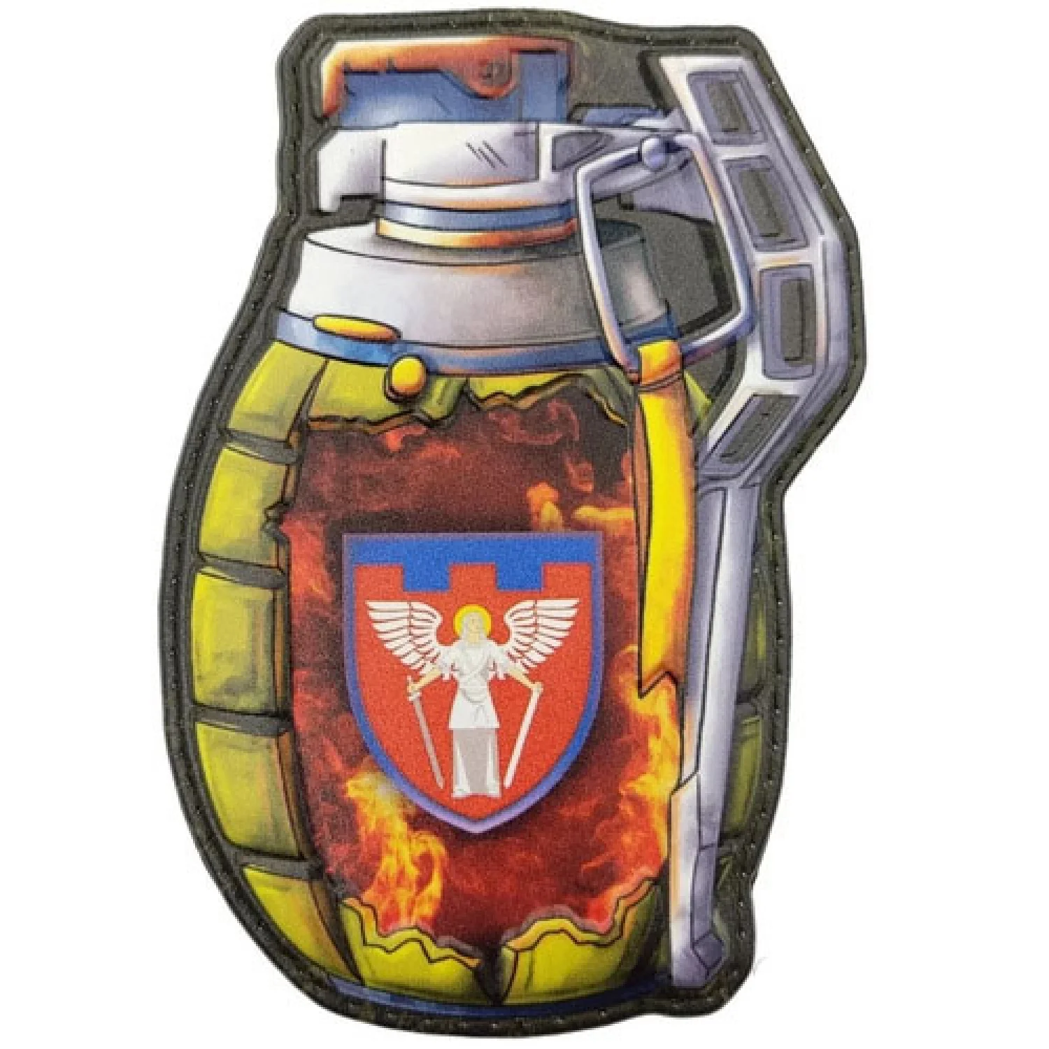 Шеврон граната ТрО 114 бригади ЗСУ Київ