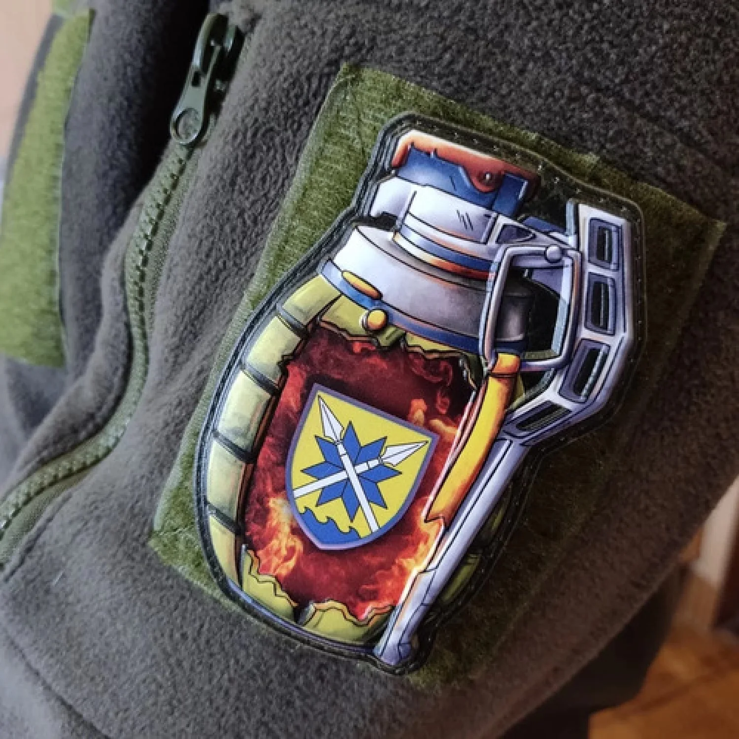 Шеврон граната 56 окрема мотопіхотна бригада ОК Південь