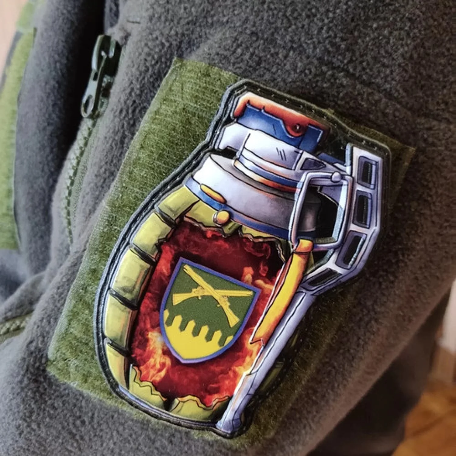 Шеврон граната 92 окрема механізована бригада ОК Схід