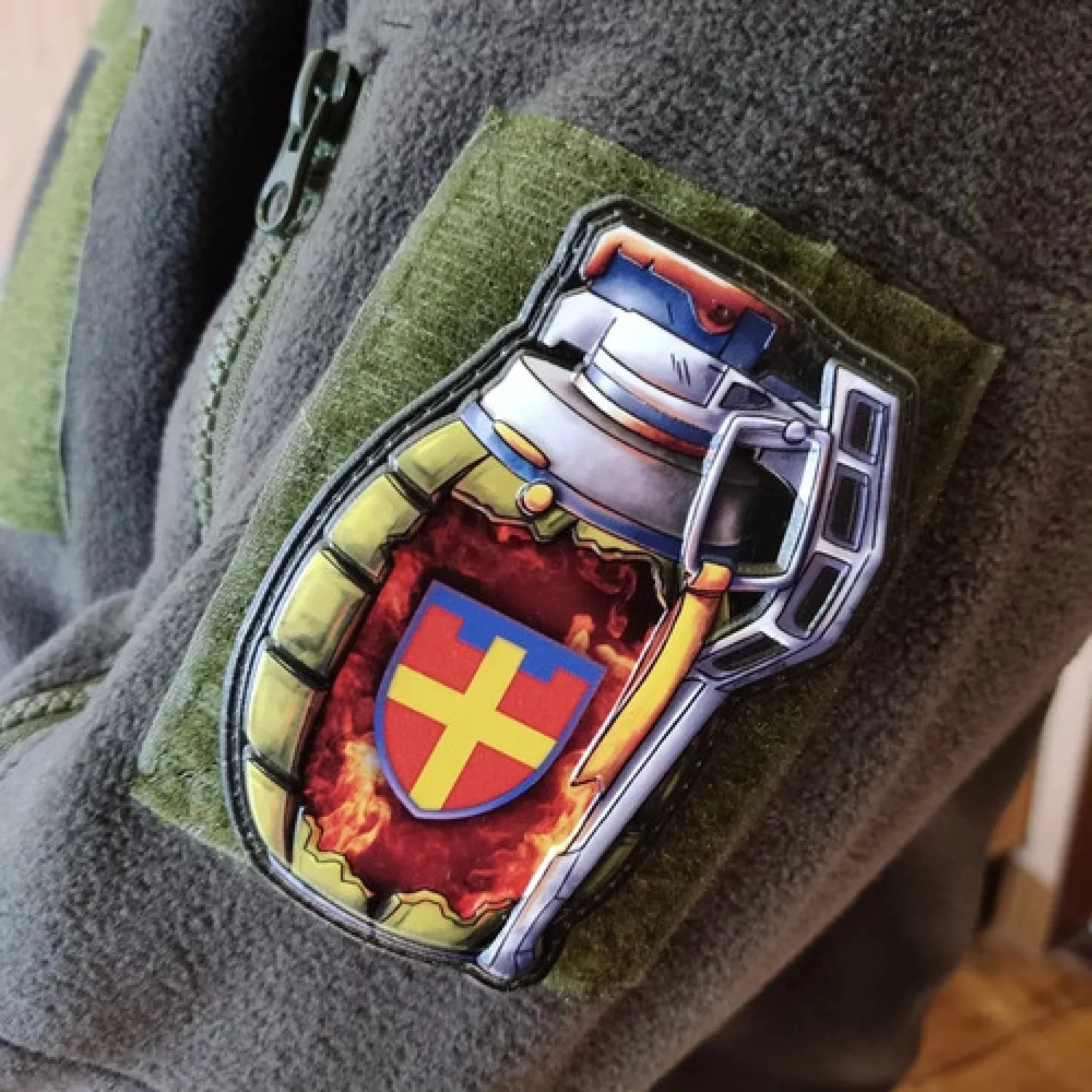 Шеврон граната ТрО 115 бригади ЗСУ Житомир