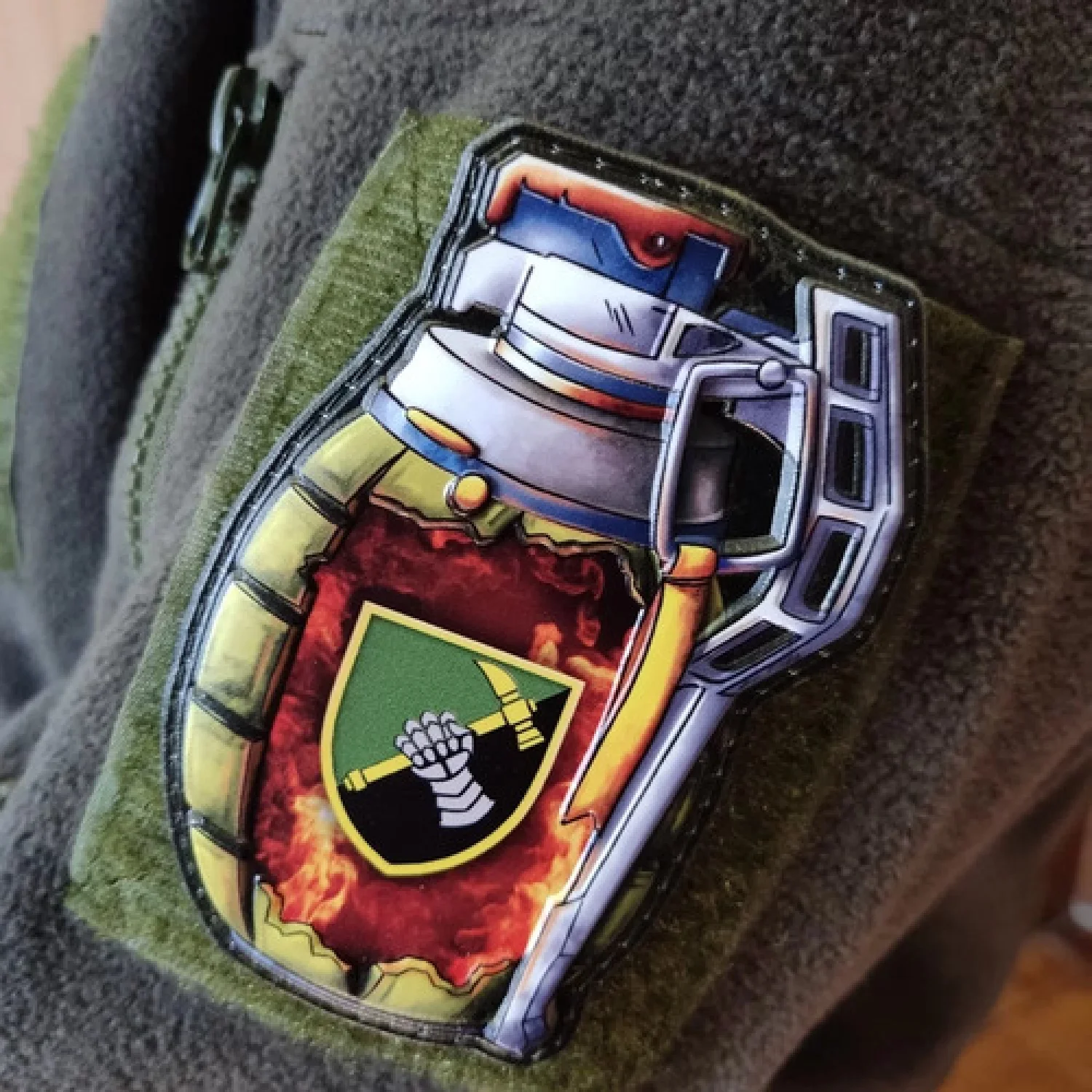 Шеврон граната 12 отдельный танковый батальон ОК Север