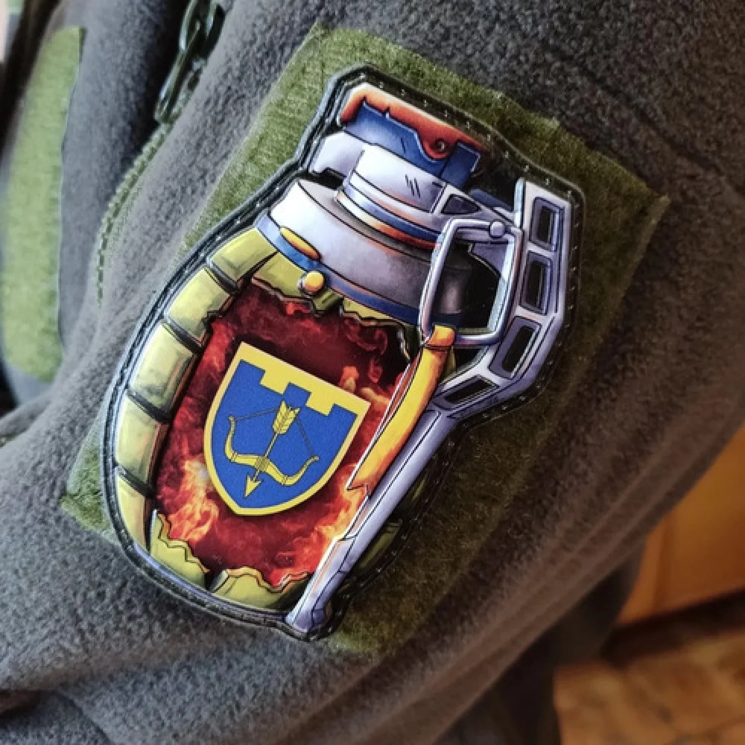 Шеврон граната ТрО 118 бригады ВСУ Черкассы