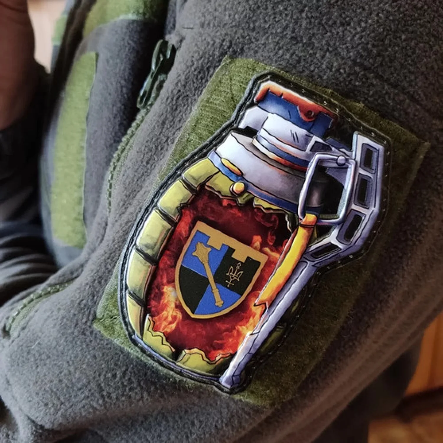 Шеврон граната Регіональне управління Сил ТрО “Північ” Збройних Сил України