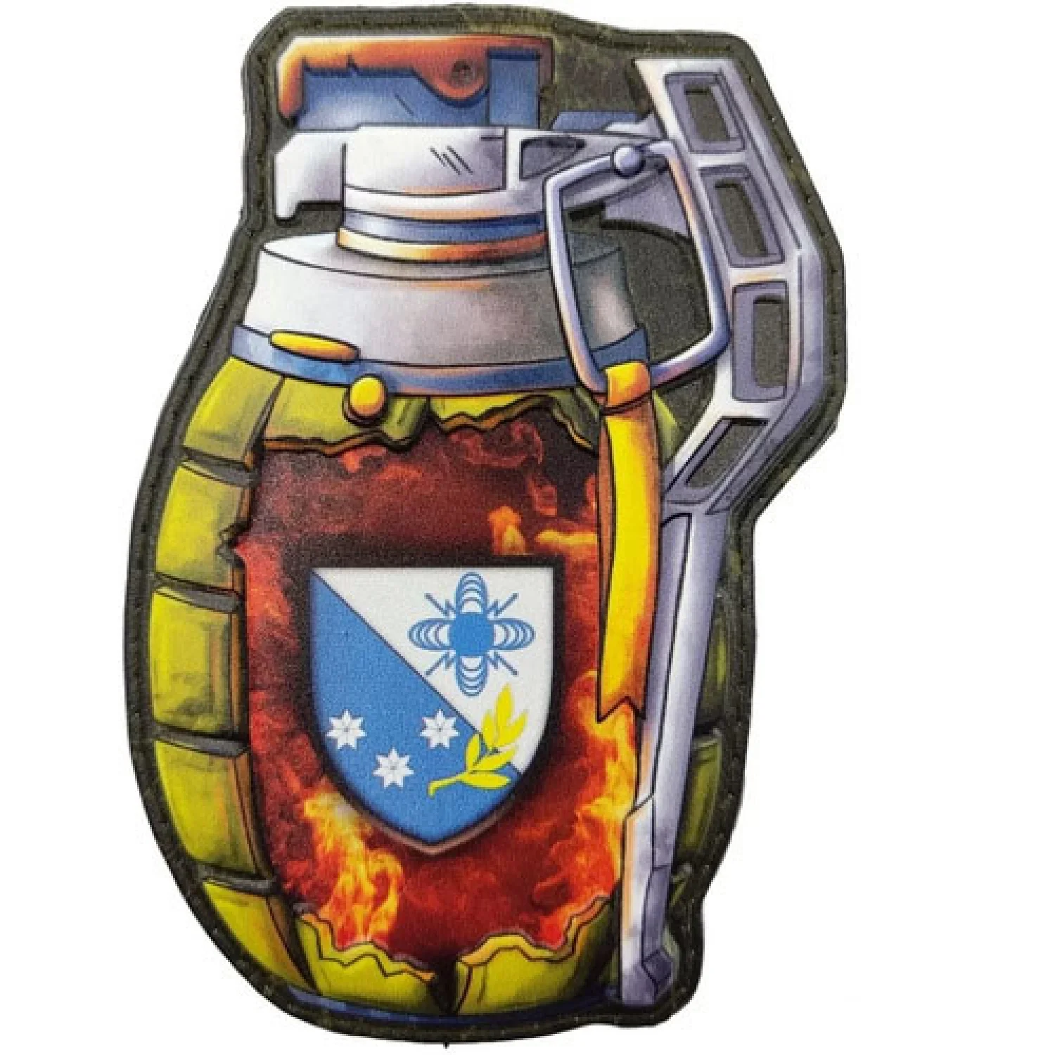 Шеврон граната 57 окремий полк зв'язку та радіотехнічного забезпечення