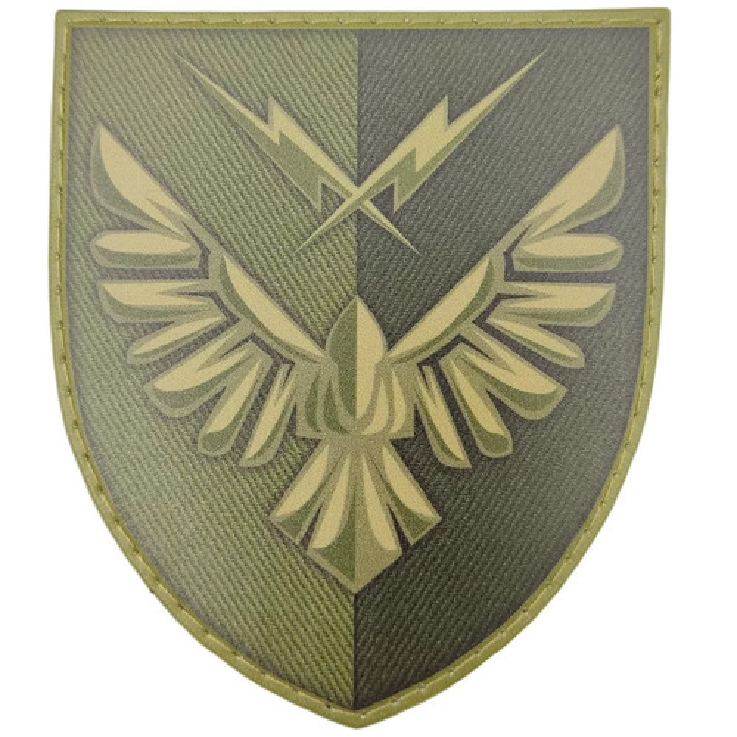 Шеврон ЗСУ 319 окремий інформаційно-телекомунікаційний вузол зв'язку олива