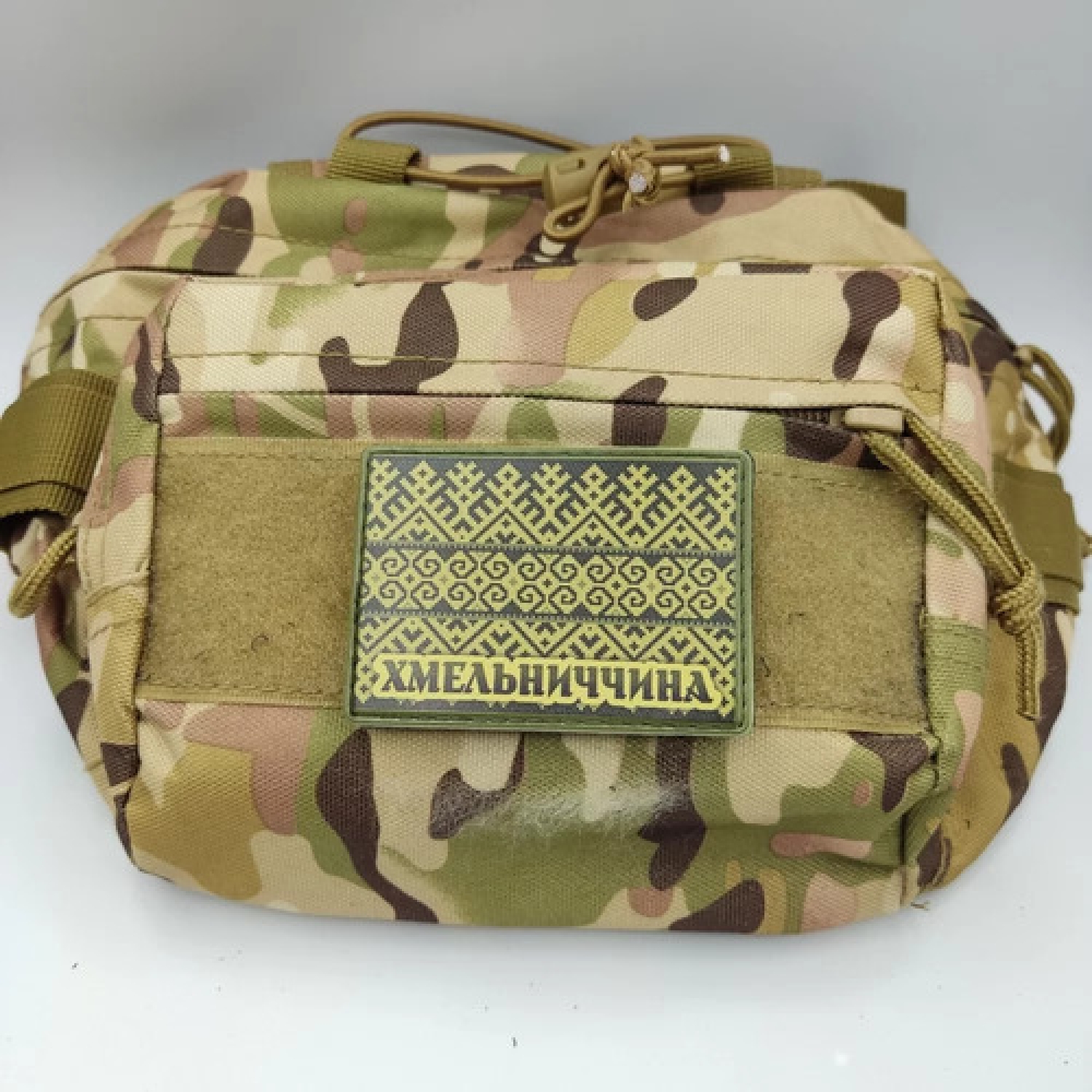 Шеврон Вышивка Хмельниччина олива