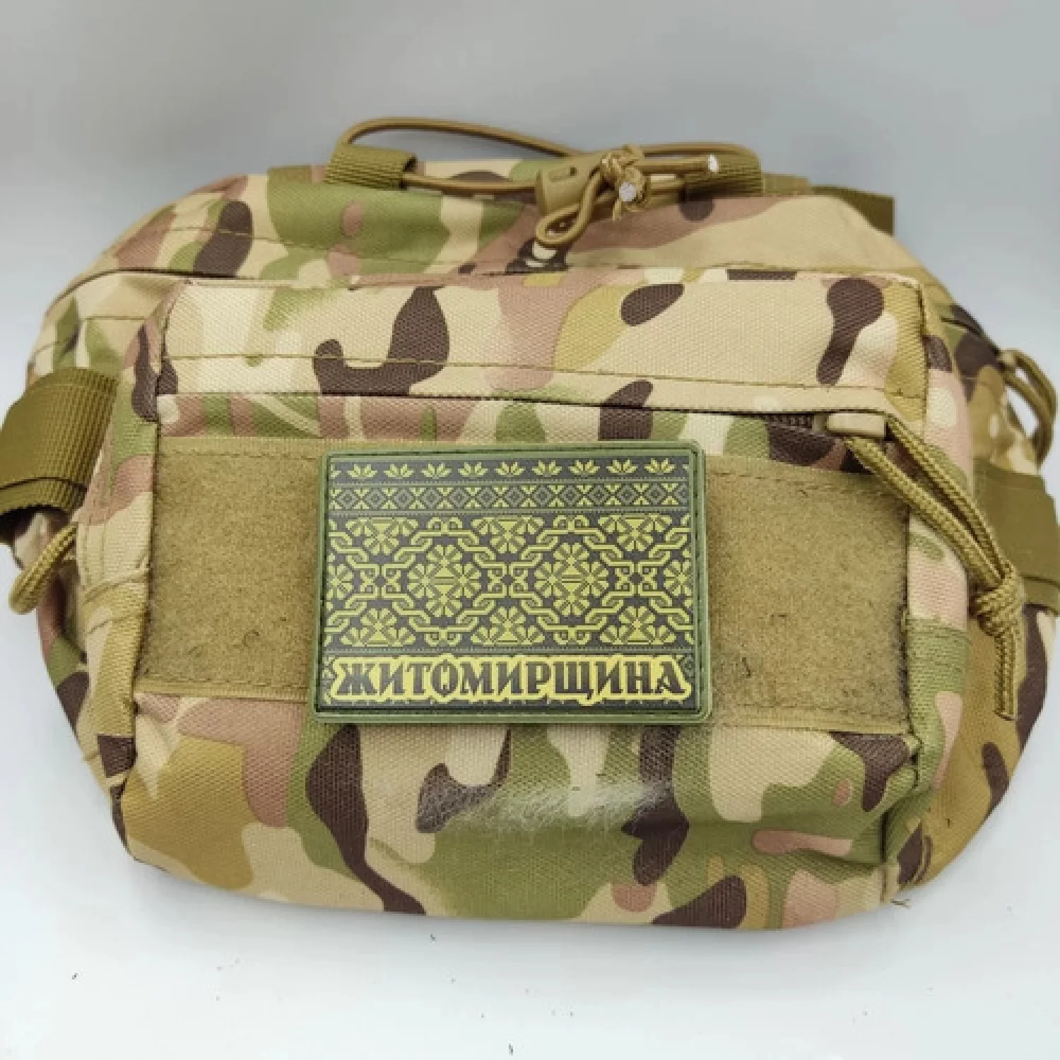 Шеврон Вишивка Житомирщина олива