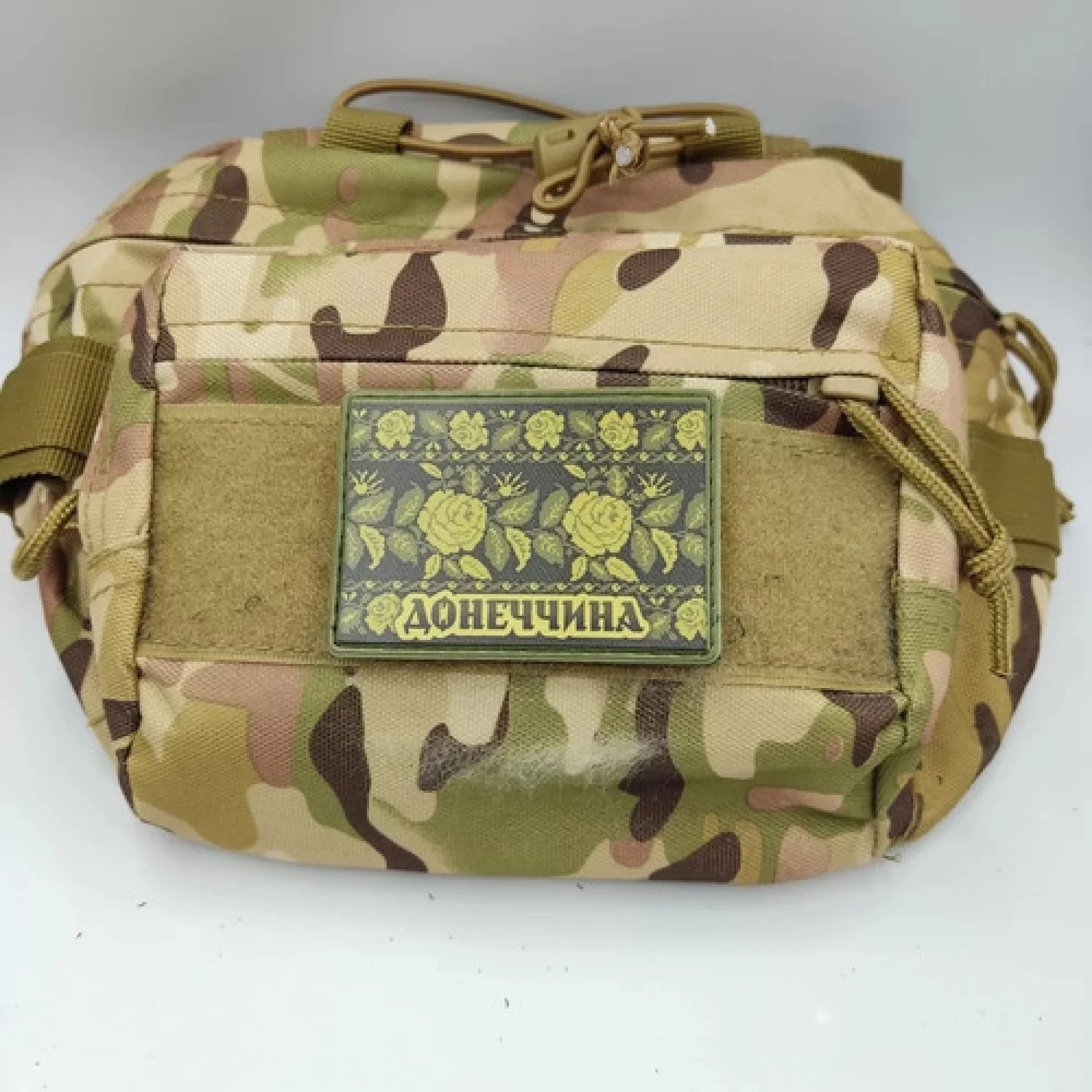 Шеврон Вишивка Донеччина олива