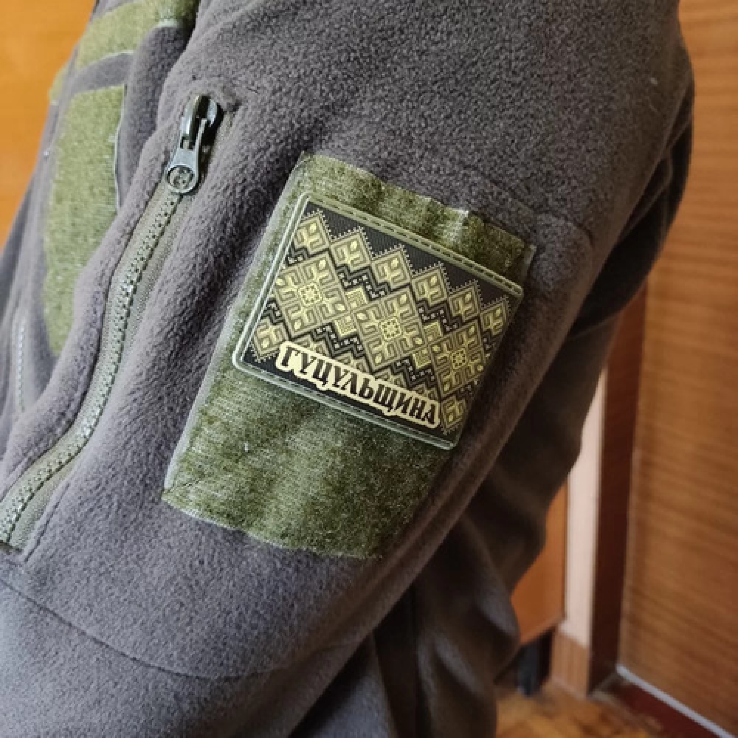 Шеврон Вышивка Гуцульщина олива