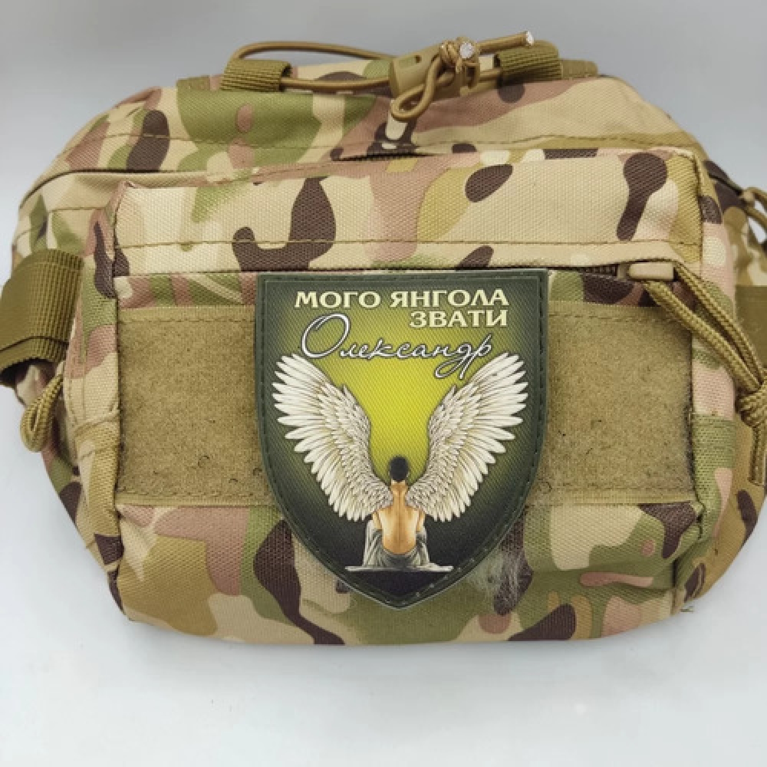 Шеврон Мого ангела звати Олександр олива