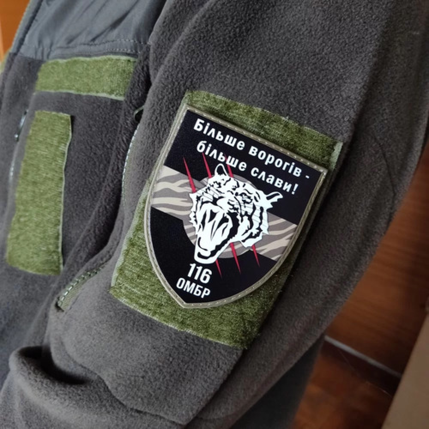 Шеврон ВСУ 116 ОМБр Больше врагов – больше славы!