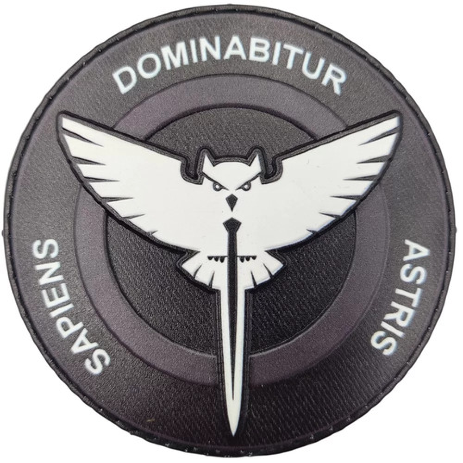 Шеврон Розвідка чорно-білий