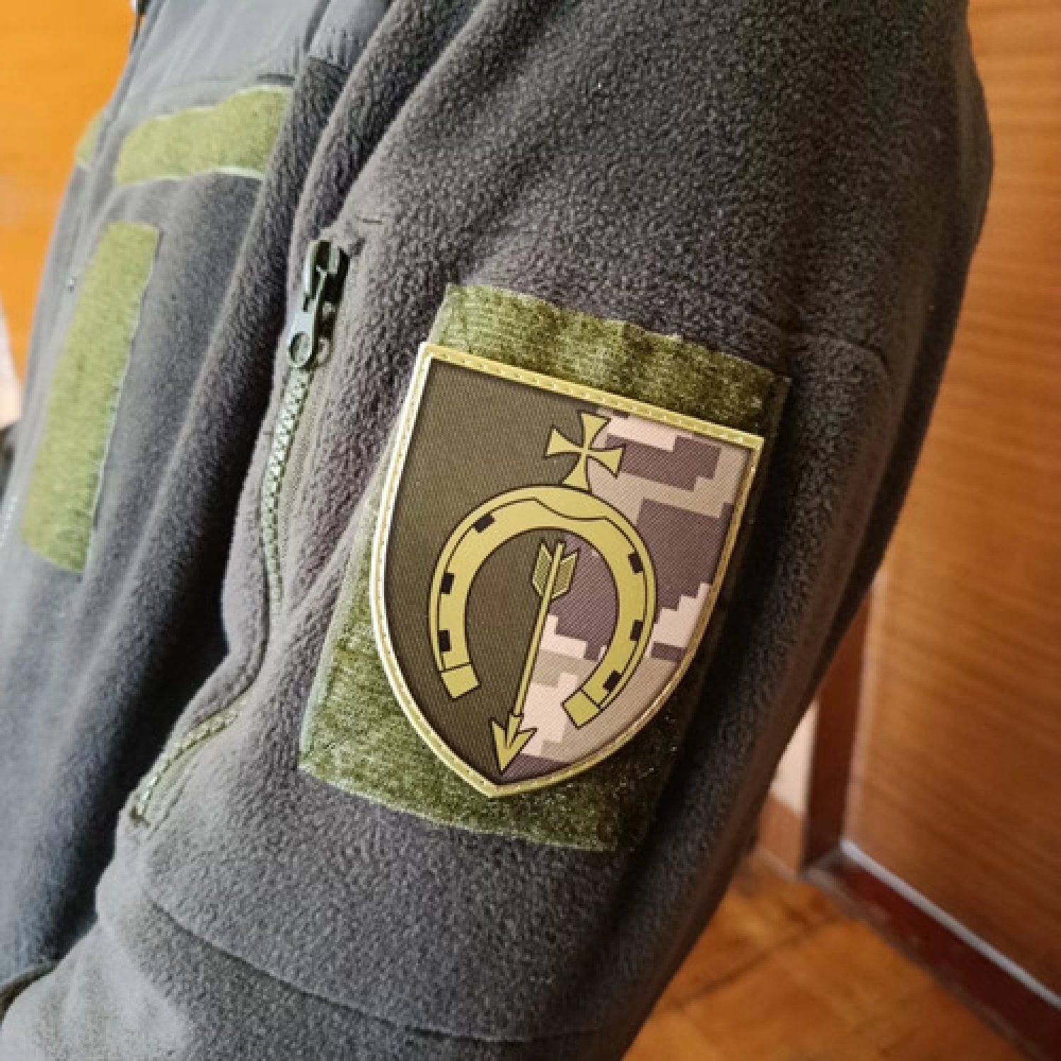 Шеврон ЗСУ 154 ОМБр 2025 рік піксель