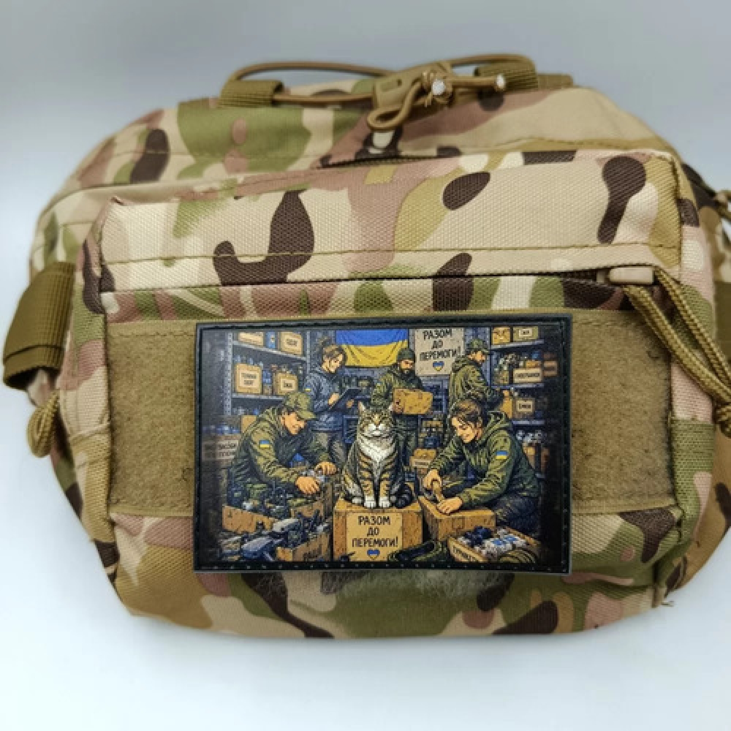 Шеврон Разом до Перемоги з котом