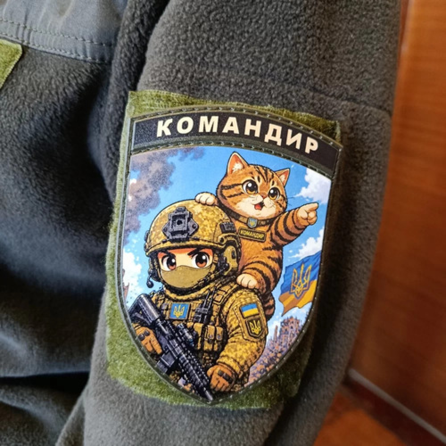 Шеврон Командир кіт