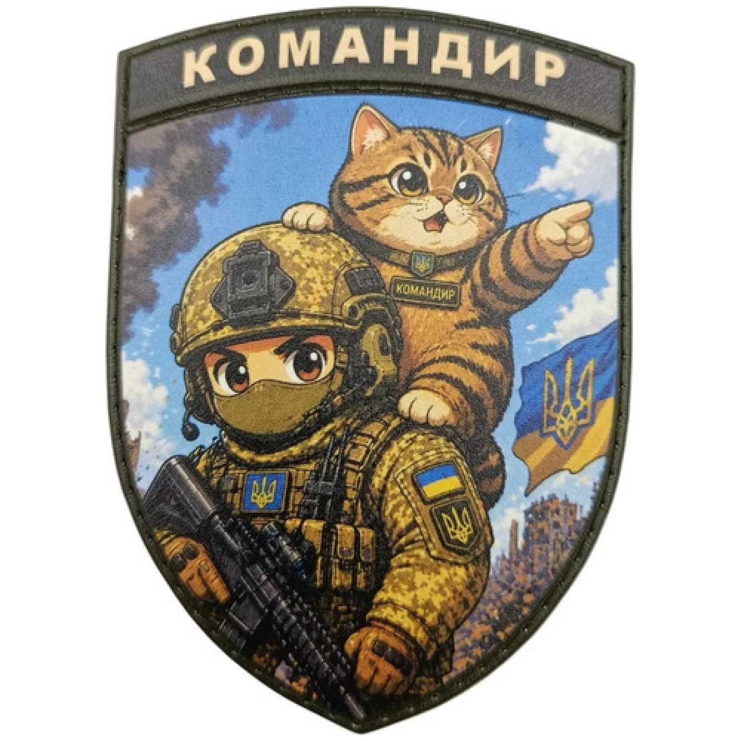 Шеврон Командир кіт