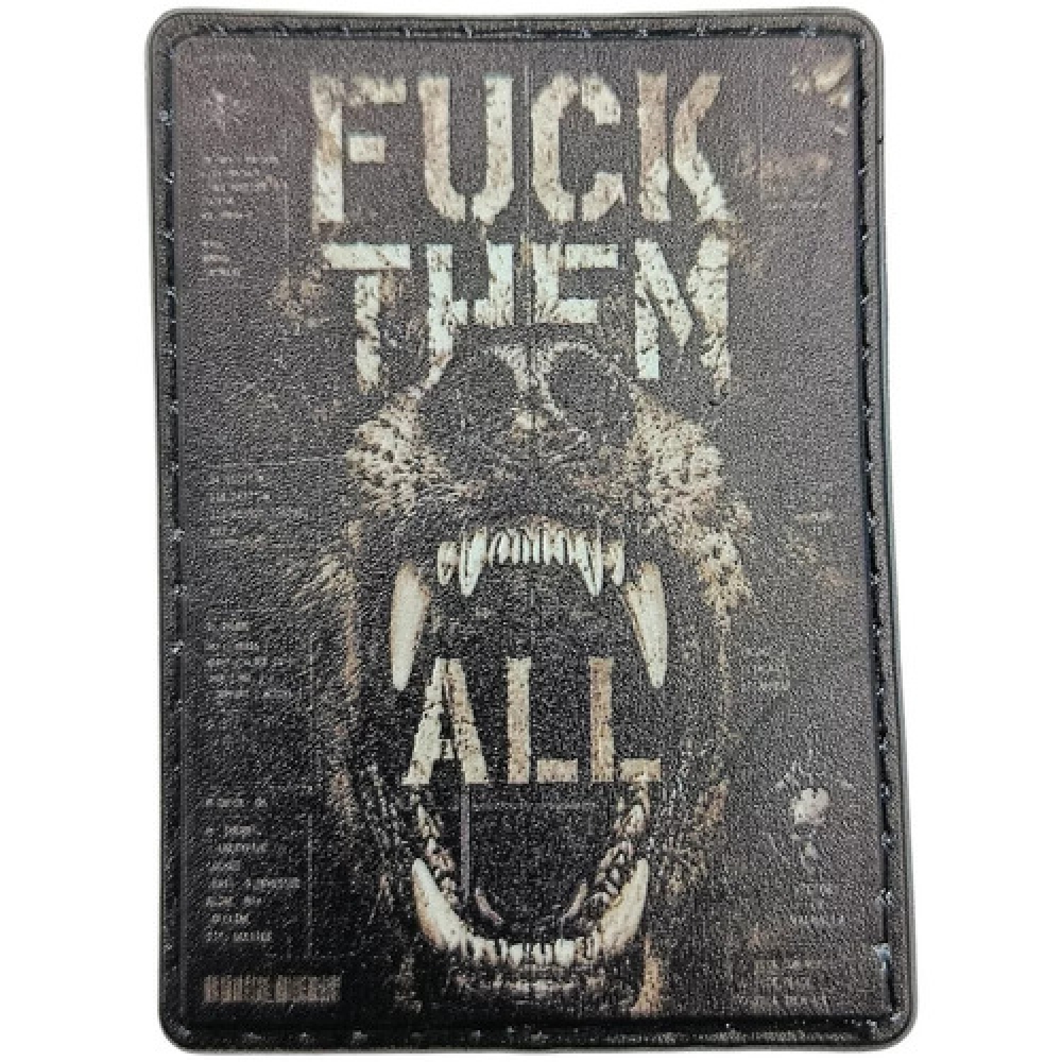 Шеврон Fuck them all паща