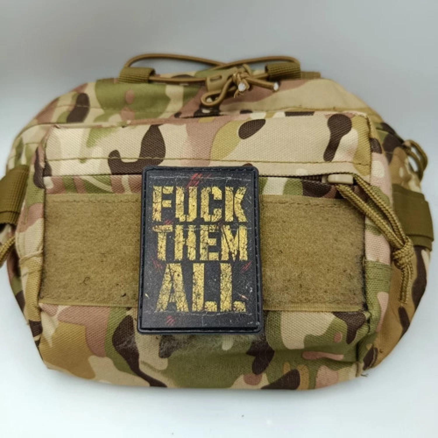 Шеврон Fuck them all напис