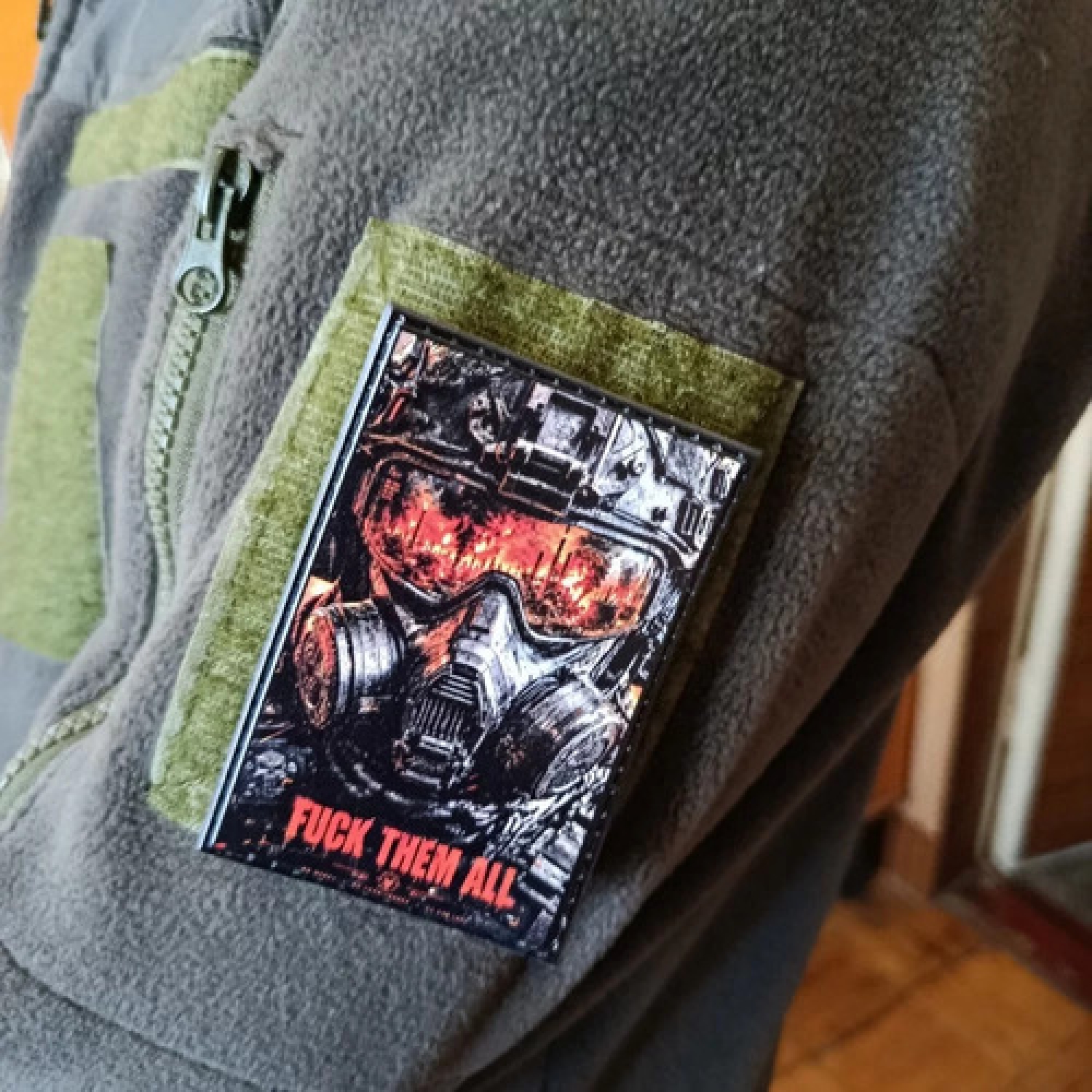 Шеврон Fuck them all Протигаз