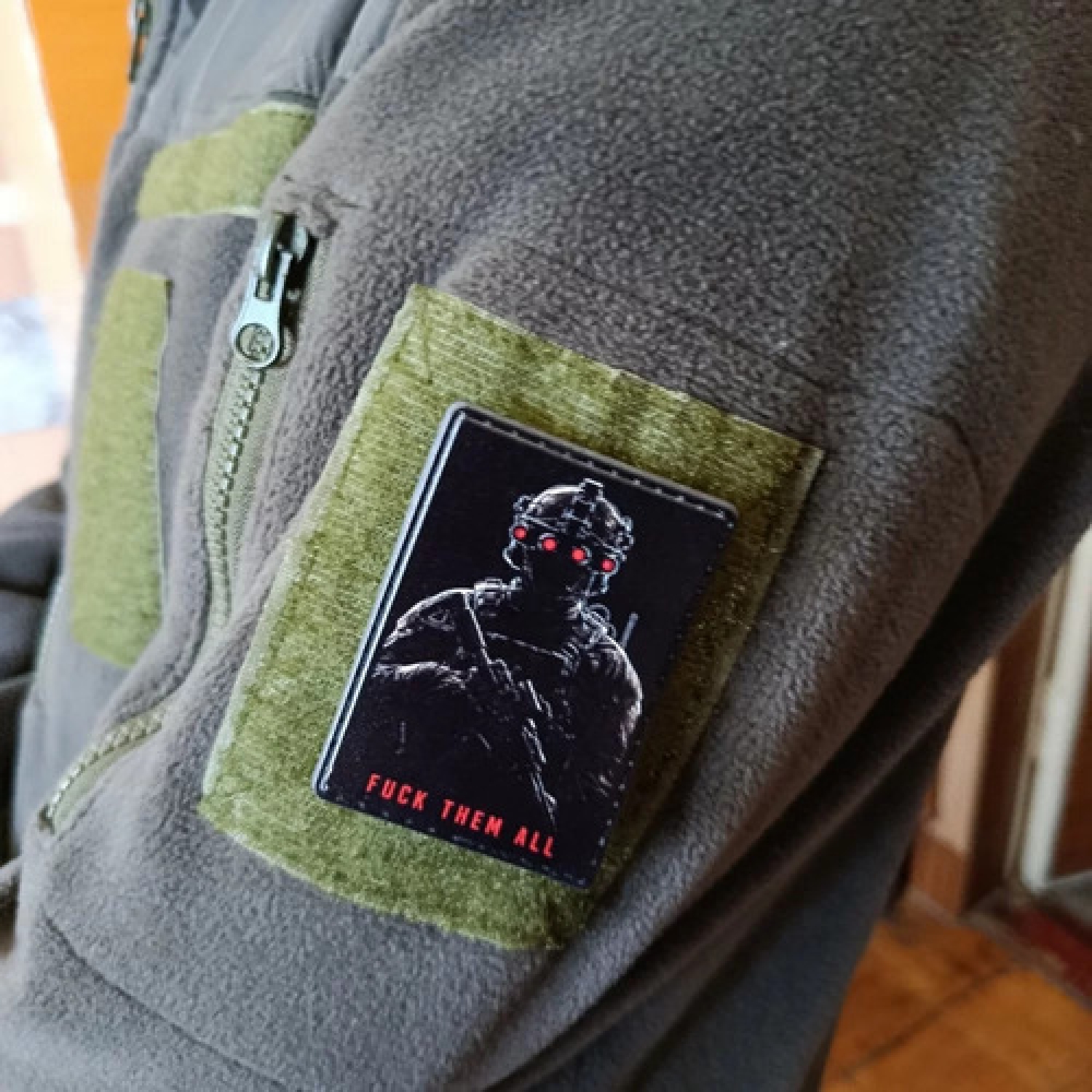 Шеврон Fuck them all Нічне бачення