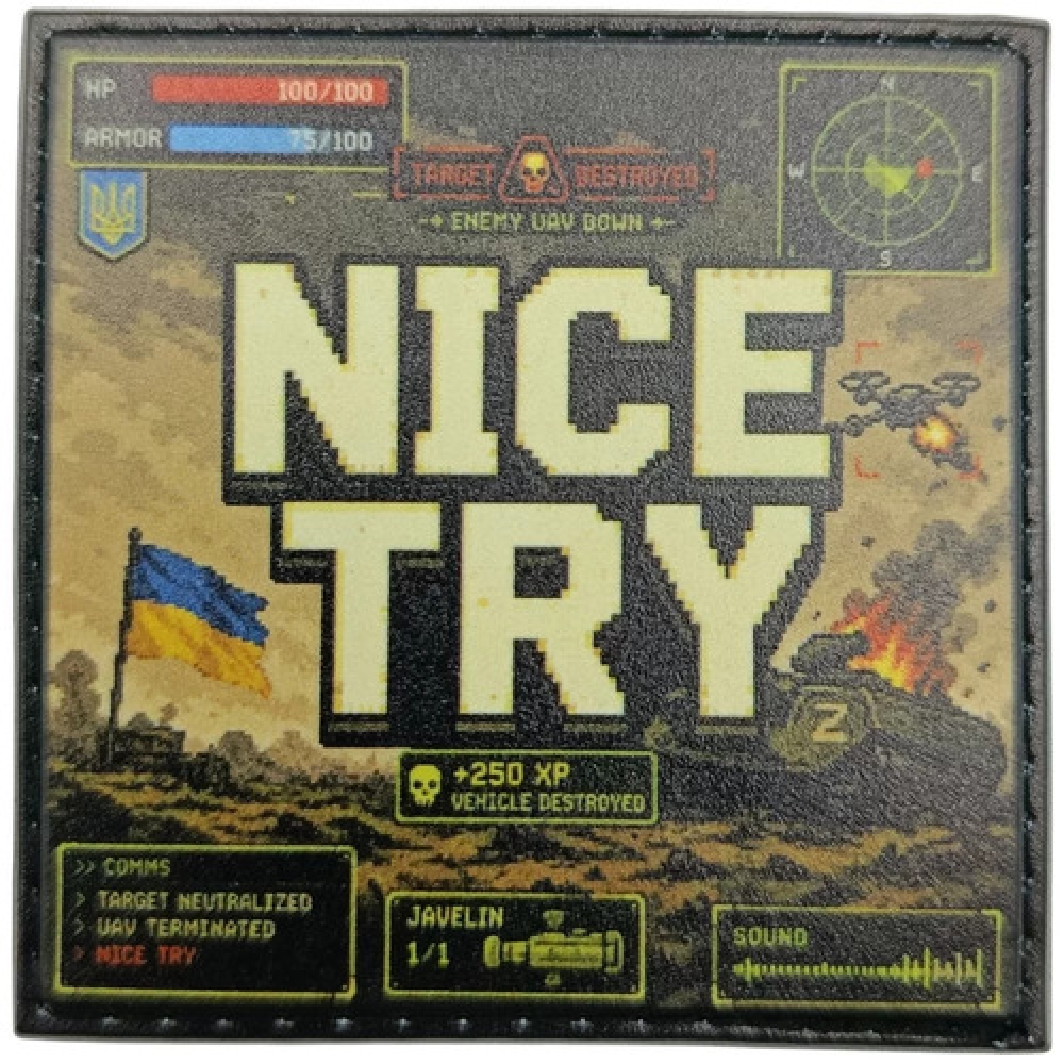 Шеврон Nice Try