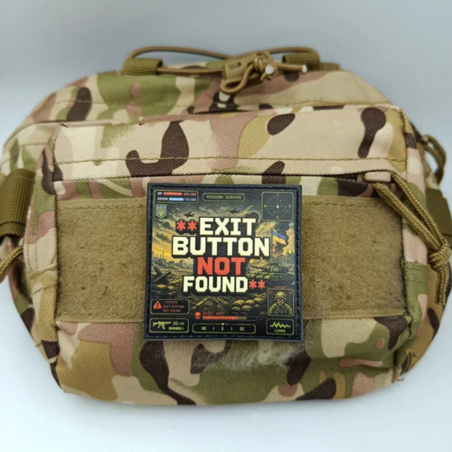 Шеврон Exit button not found
