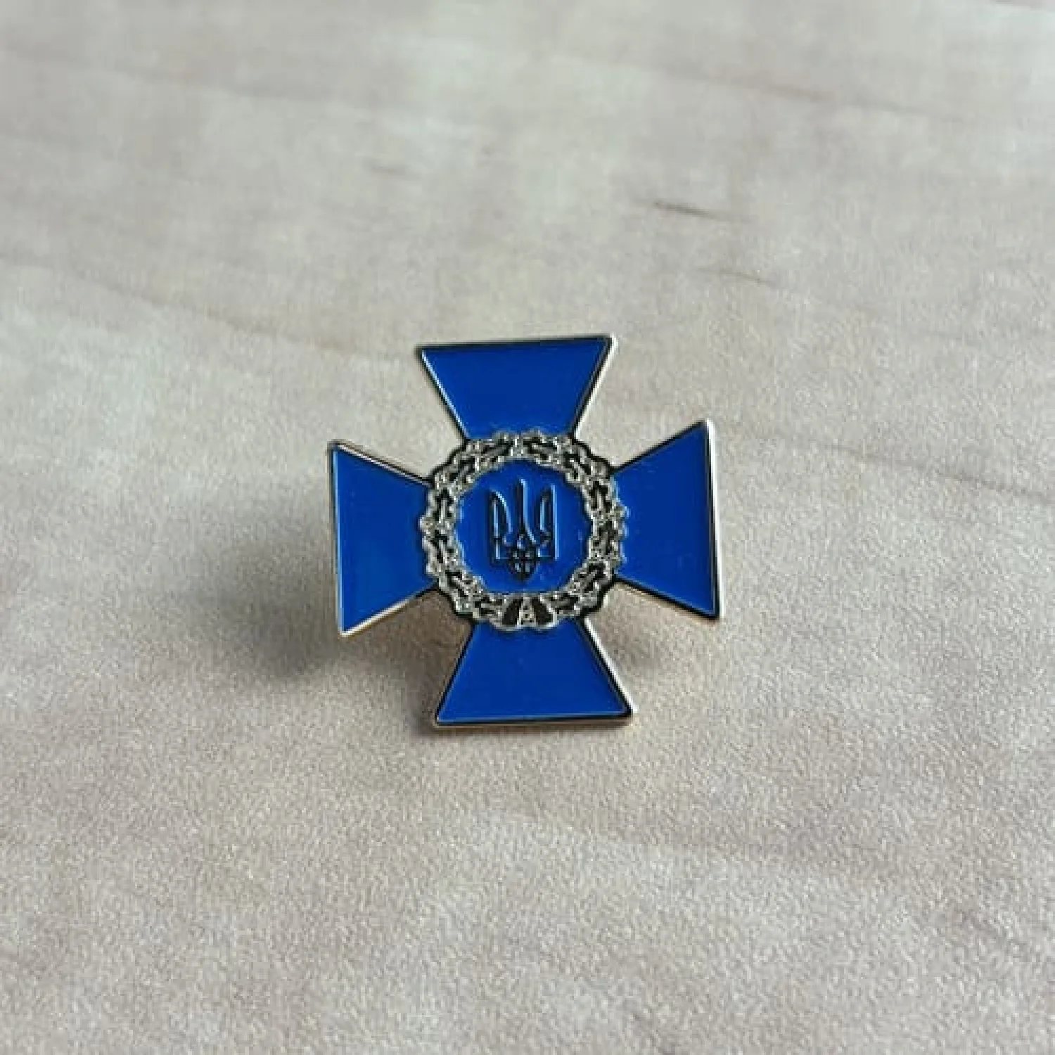 Значок Службы безопасности Украины синий
