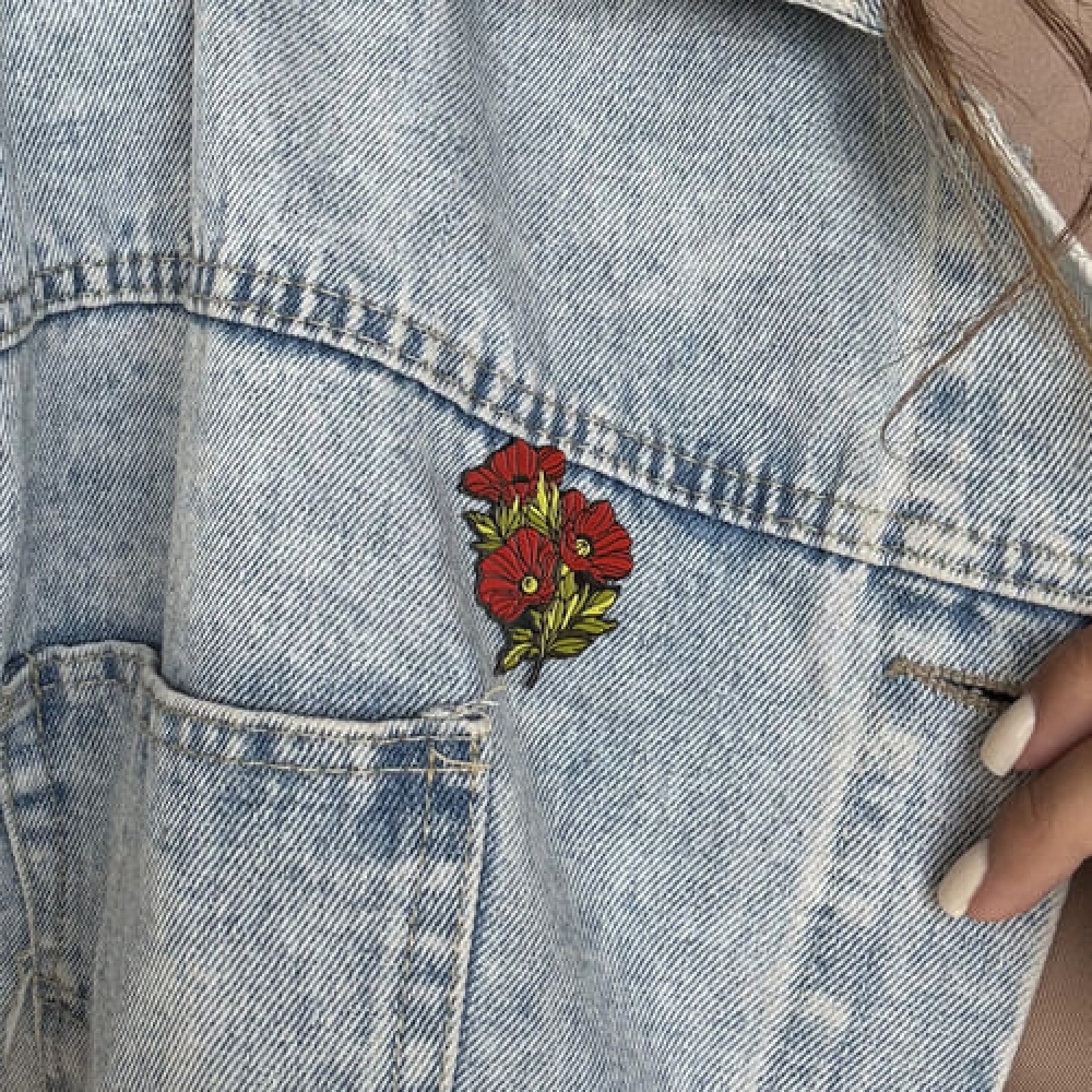 Значок Гілка маків