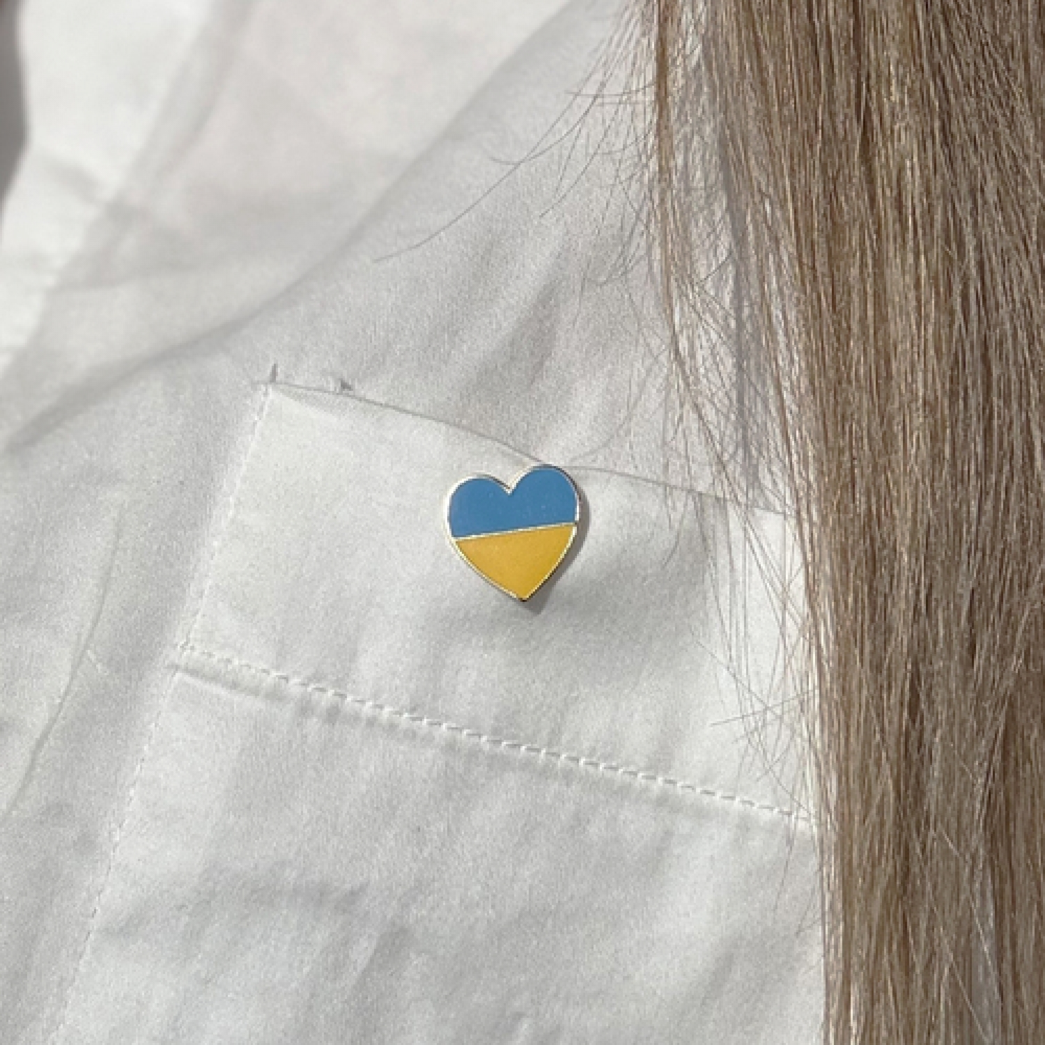 Значок патріотичний Серце України