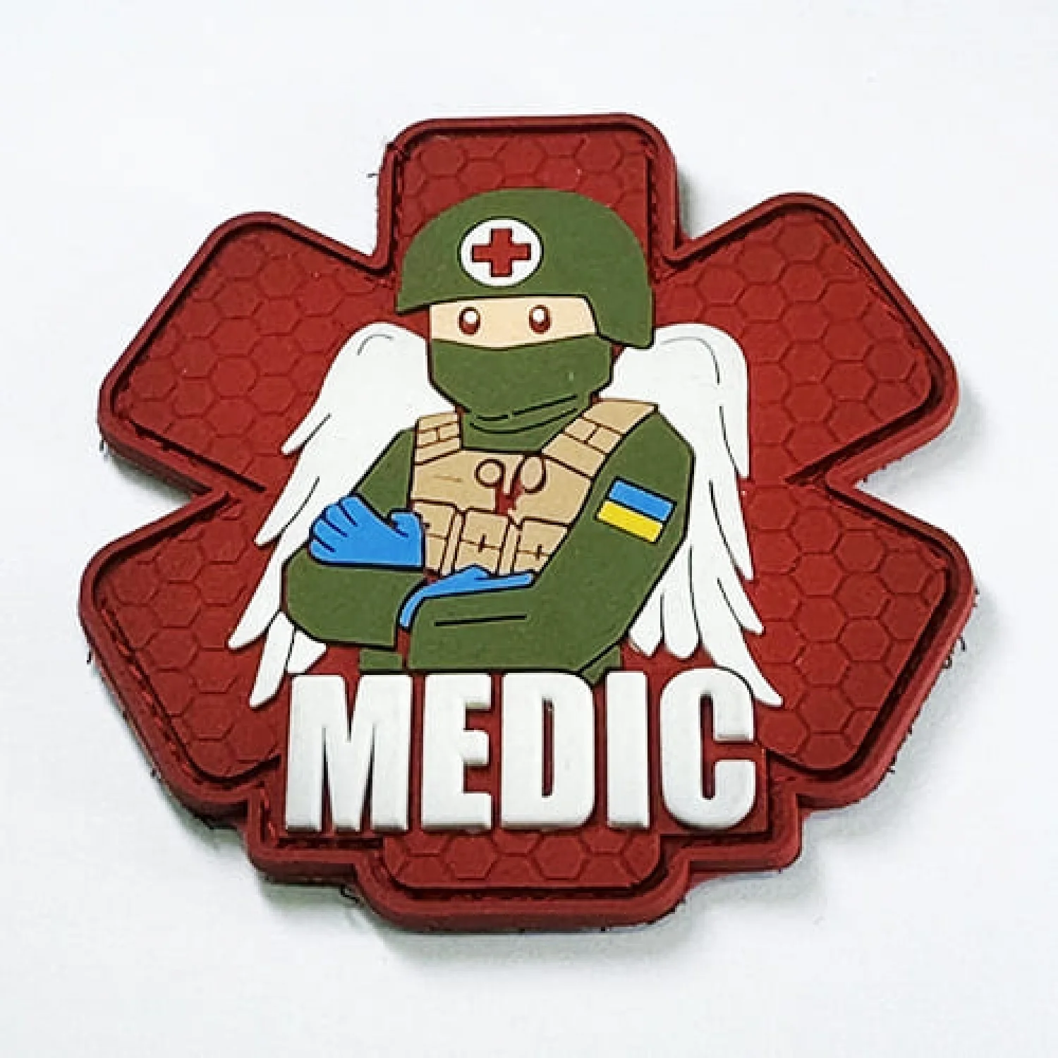 Патч/Шеврон Військовий Медик червоний