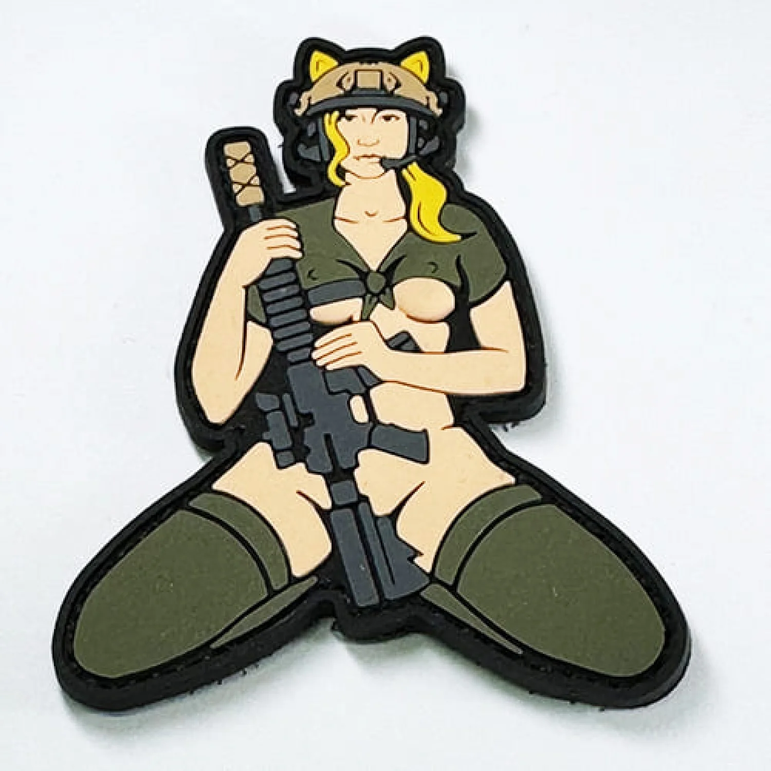 Патч/Шеврон Дівчина-кішка (білявка)