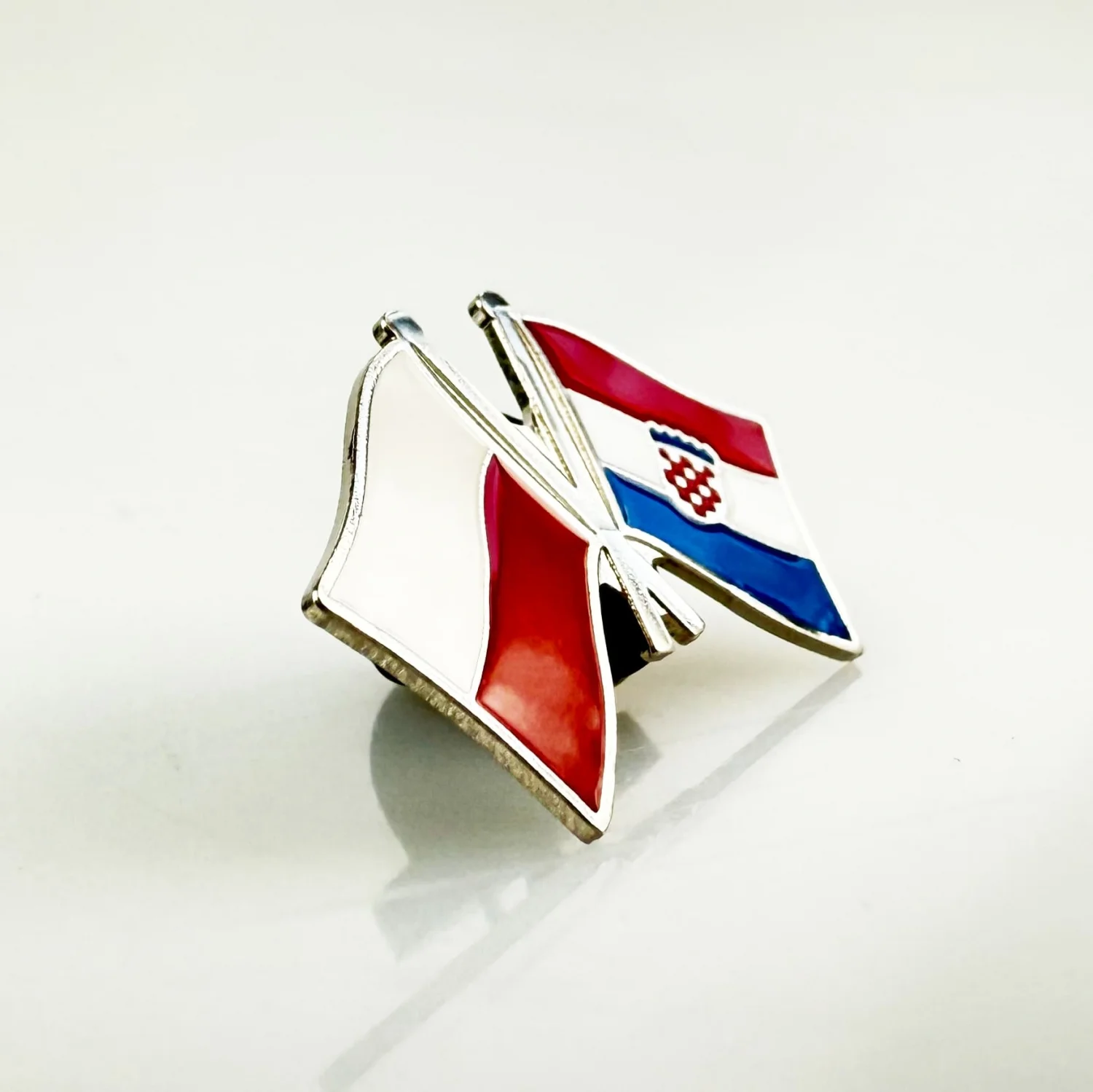 Значок флаг Польши / Хорватии