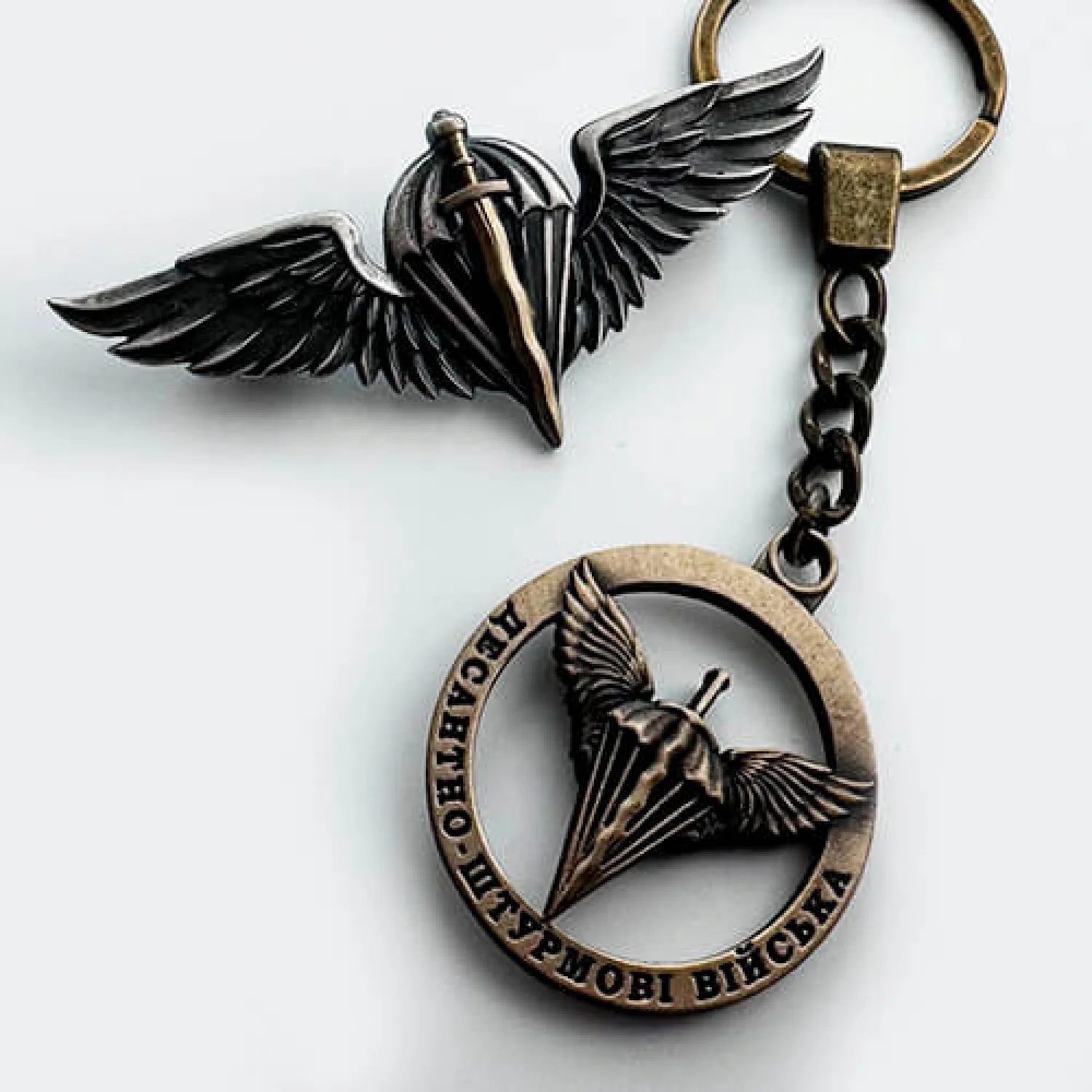 Набір ДШВ Нагрудний знак + брелок